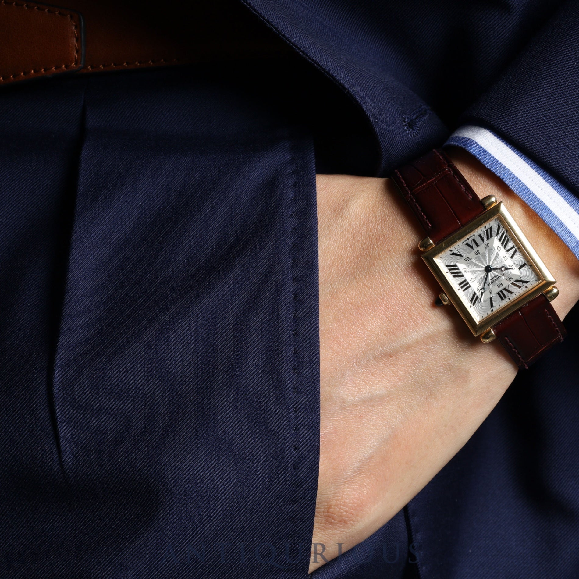 Cartier Tank Obu LM W1527551 2380 Box Warranty Card