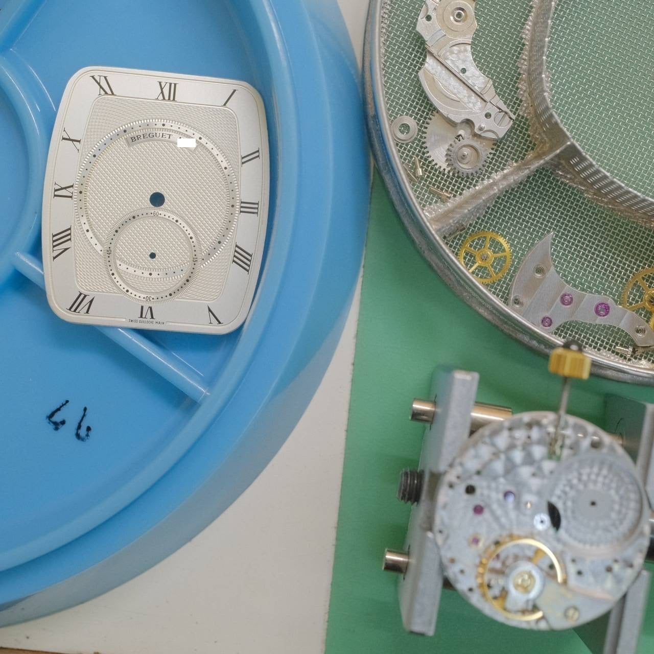 Breguet Classic Tonneau 3490 Manual winding Cal.818/4 YG Leather Genuine buckle (750) Ivory dial Overhauled