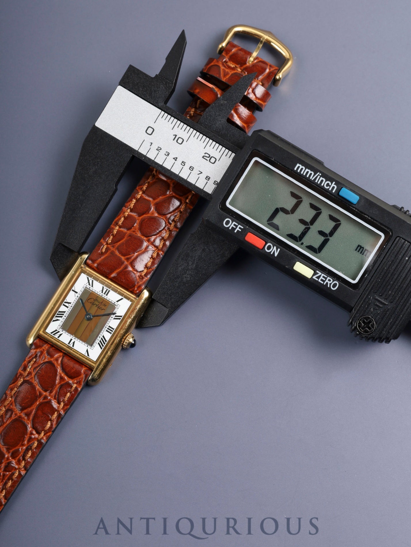 カルティエ マストタンク LM 590005 クォーツ Cal.690 SV925 革 純正尾錠(GP)フロントトリニティ文字盤(SWISS表記) 箱 冊子 保証書 オーバーホール済み