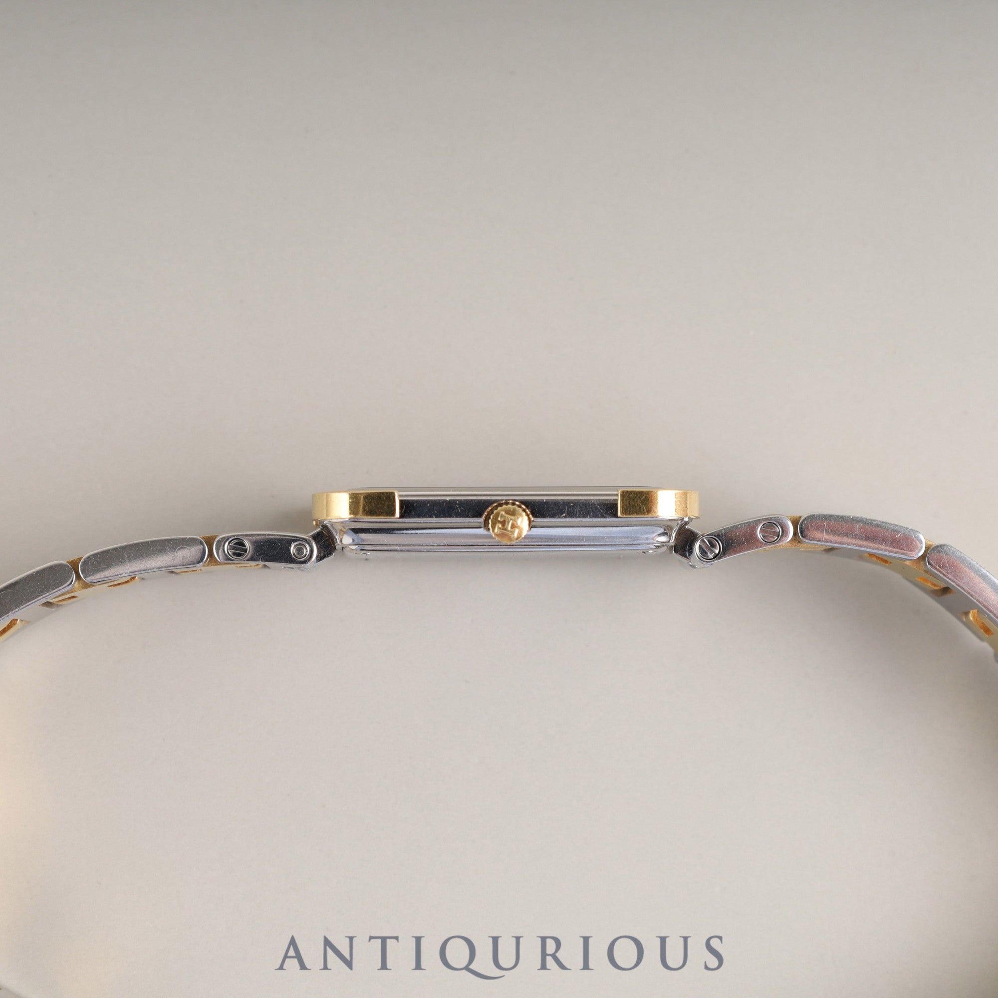 エルメス クロアジュール CR1.240 クォーツ Cal.976.001 SS/GP SS/GP ゴールド文字盤 オーバーホール済み