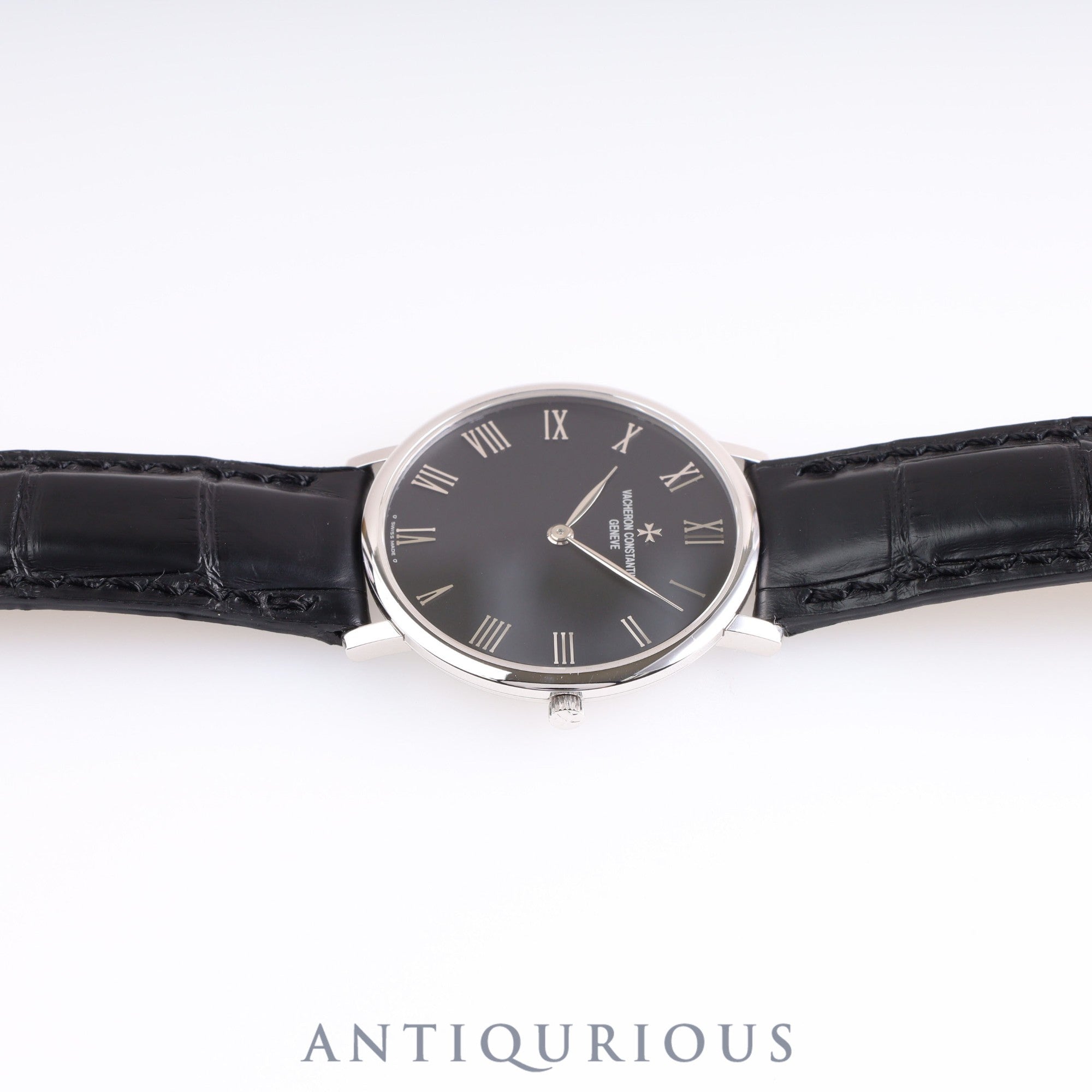 ヴァシュロン・コンスタンタン エッセンシャルフラット 31160/000G-8996 手巻き Cal.1132 WG 革 黒文字盤 33.0mm ※2023/6/12 コンプリートサービス済み