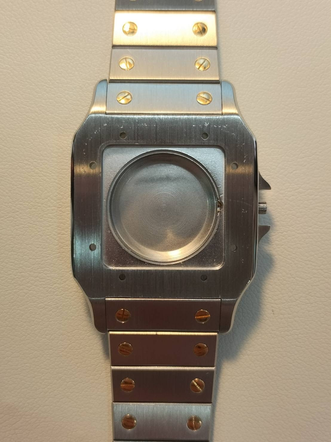 カルティエ サントス ガルベ LM 1172961 自動巻き SS/YG SS/YG ホワイトローマン文字盤 オーバーホール済み