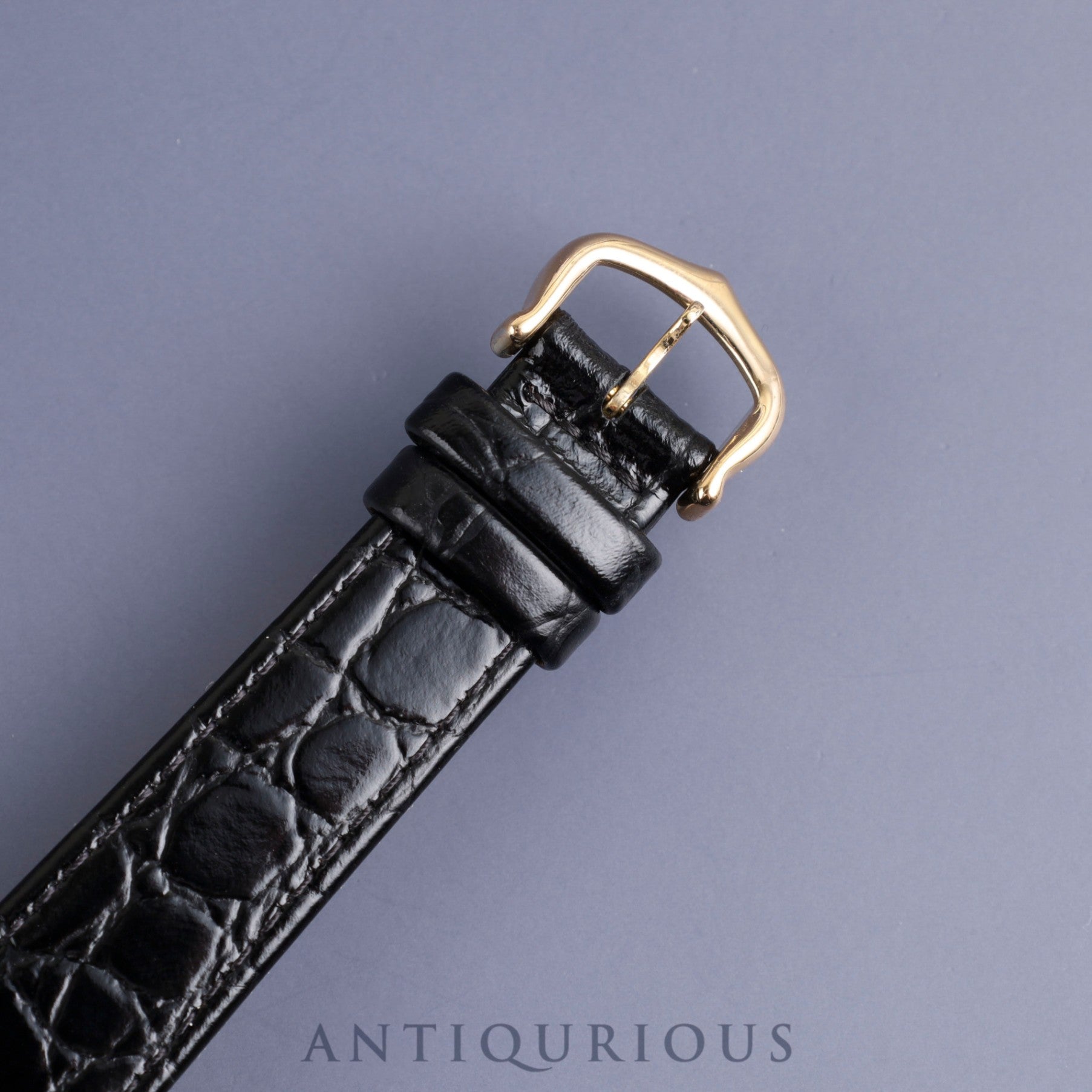 Cartier Must Tank LM Manual winding Cal.78-1 SV925 Leather Genuine buckle (GP) Black onyx dial Overhauled