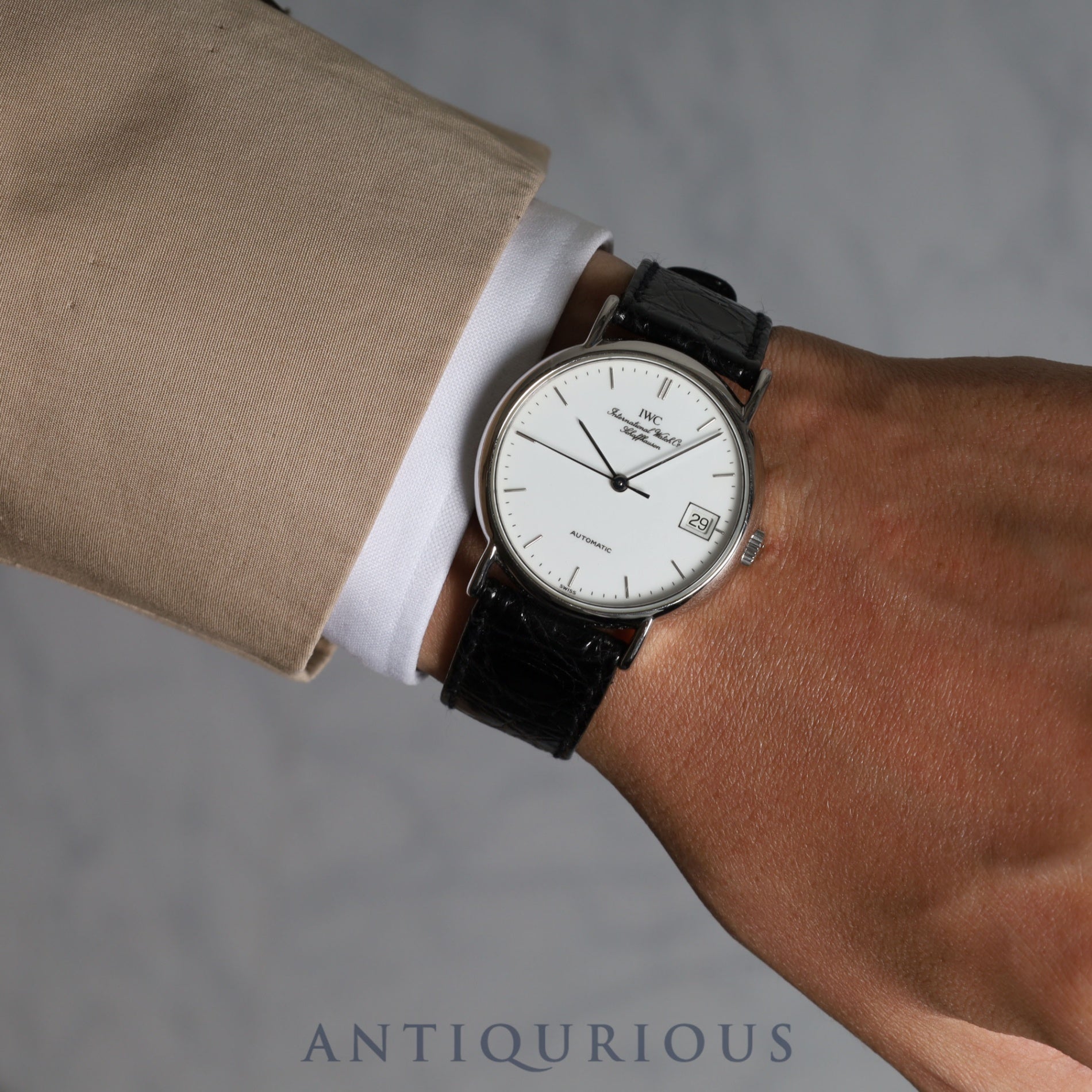 IWC Portofino IW351324 Automatic SS Genuine leather strap Genuine buckle (SS) White dial Overhauled IWC