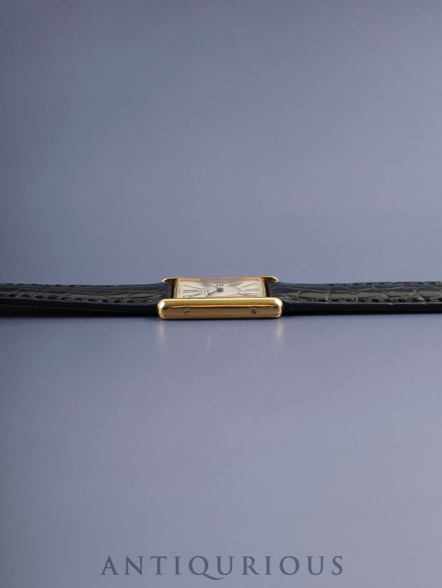 カルティエ マストタンク LM 590005 クォーツ Cal.90 SV925 革 純正ピンバックル(GP)オパラン文字盤(SWISS表記)オーバーホール済み 新品仕上げ済み