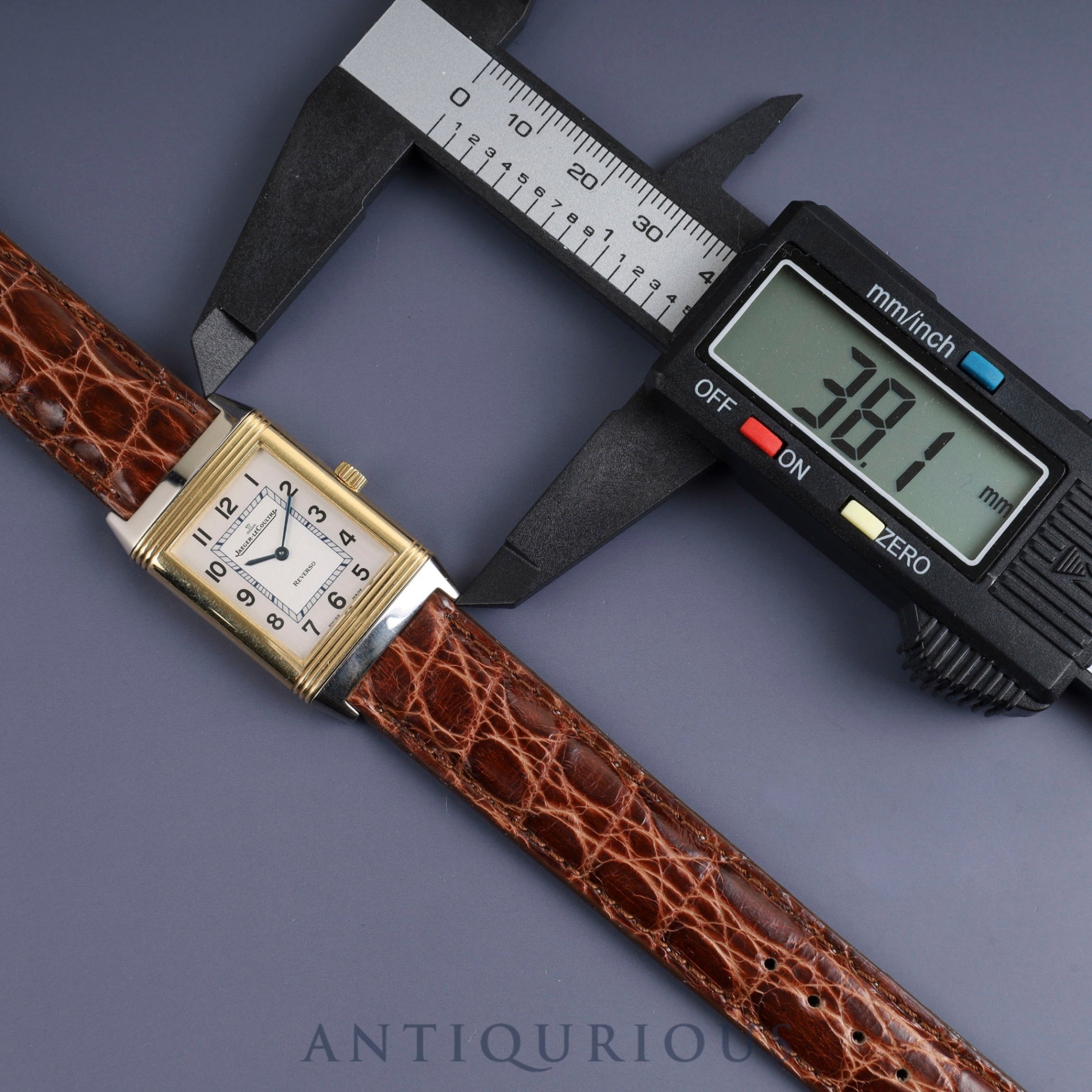 Jaeger-LeCoultre Reverso Classic 252.5.86 Manual winding Cal.846/1 SS/YG Leather Genuine buckle (SS) Silver Arabic dial Overhauled