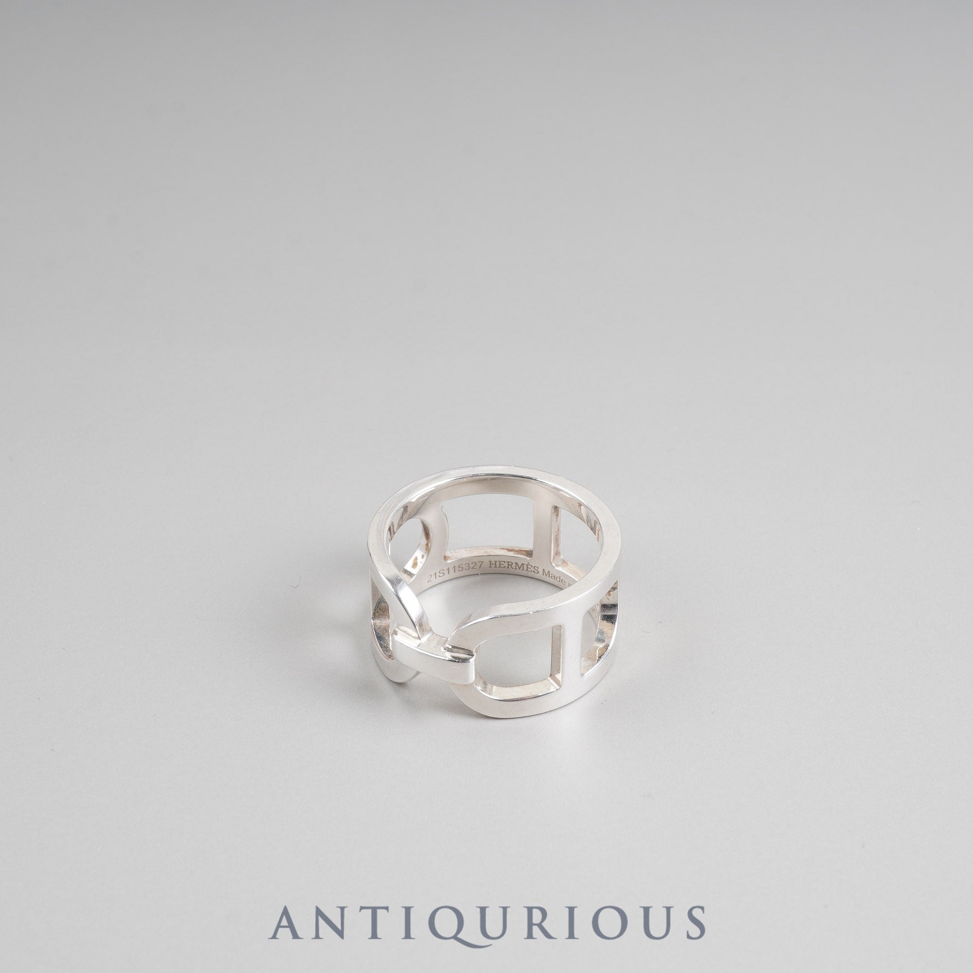 Hermes Ring Ever Chaine d'Ancre SV925 #55 Box 21 Years