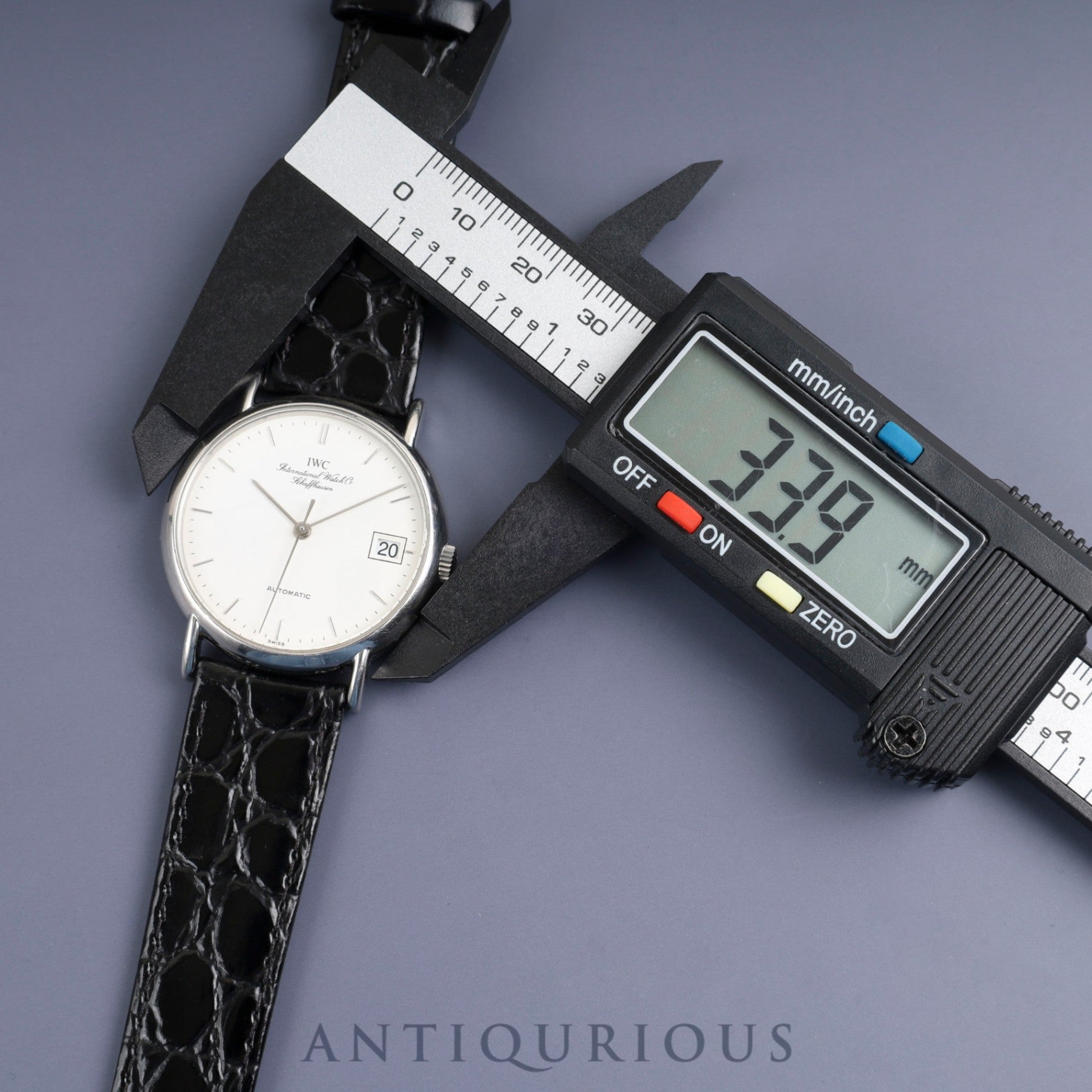 IWC Portofino 3513024 Automatic Caliber C30120 Stainless Steel Leather Strap with Aftermarket Buckle (Stainless Steel) White Dial Overhauled