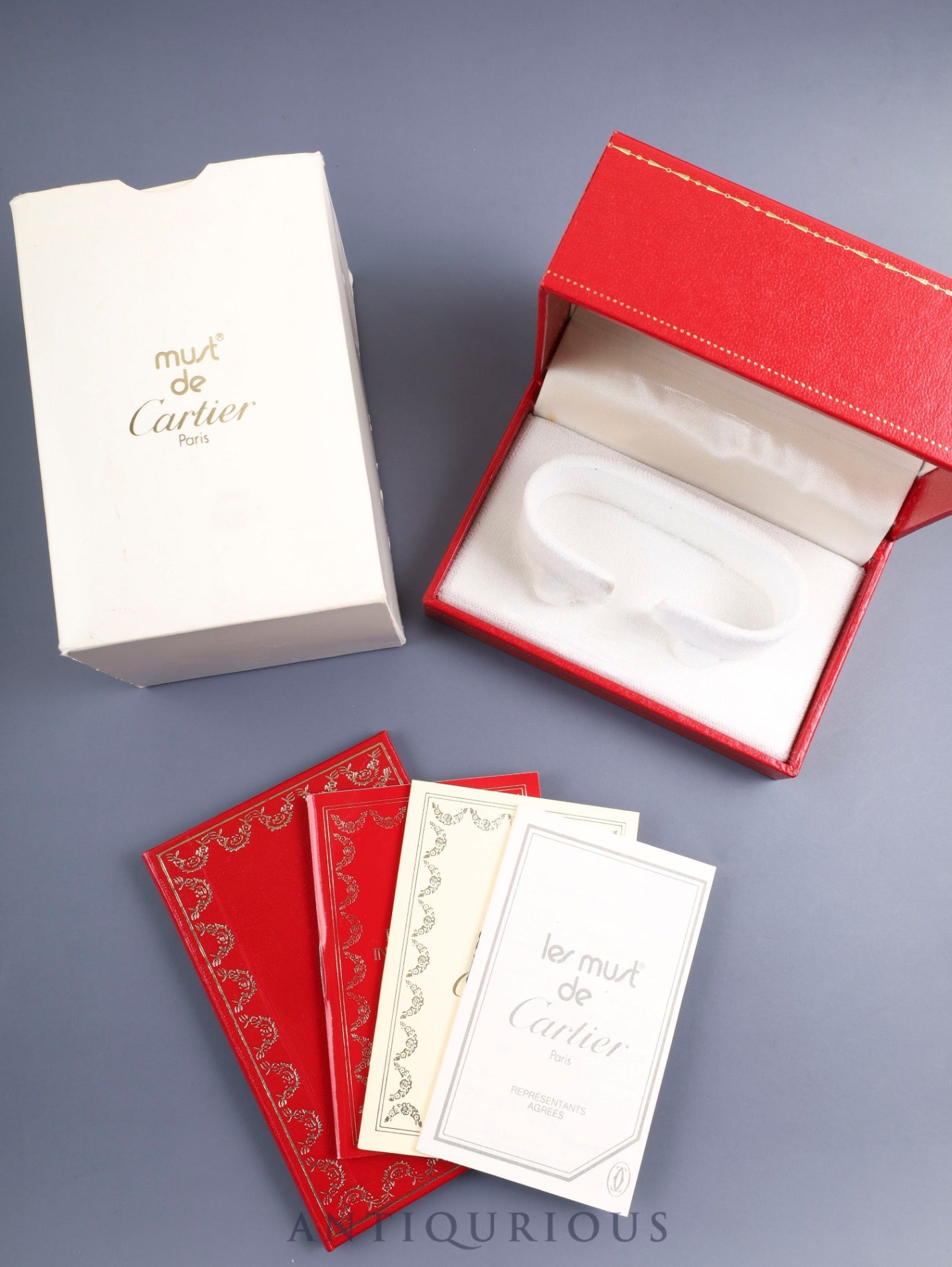 カルティエ マスト ヴァンドーム VLC LM 17 クォーツ Cal.81 SV925 純正革ベルト 純正尾錠(GP) ブラウンローマン文字盤 箱 保証書(1988年)オーバーホール済み