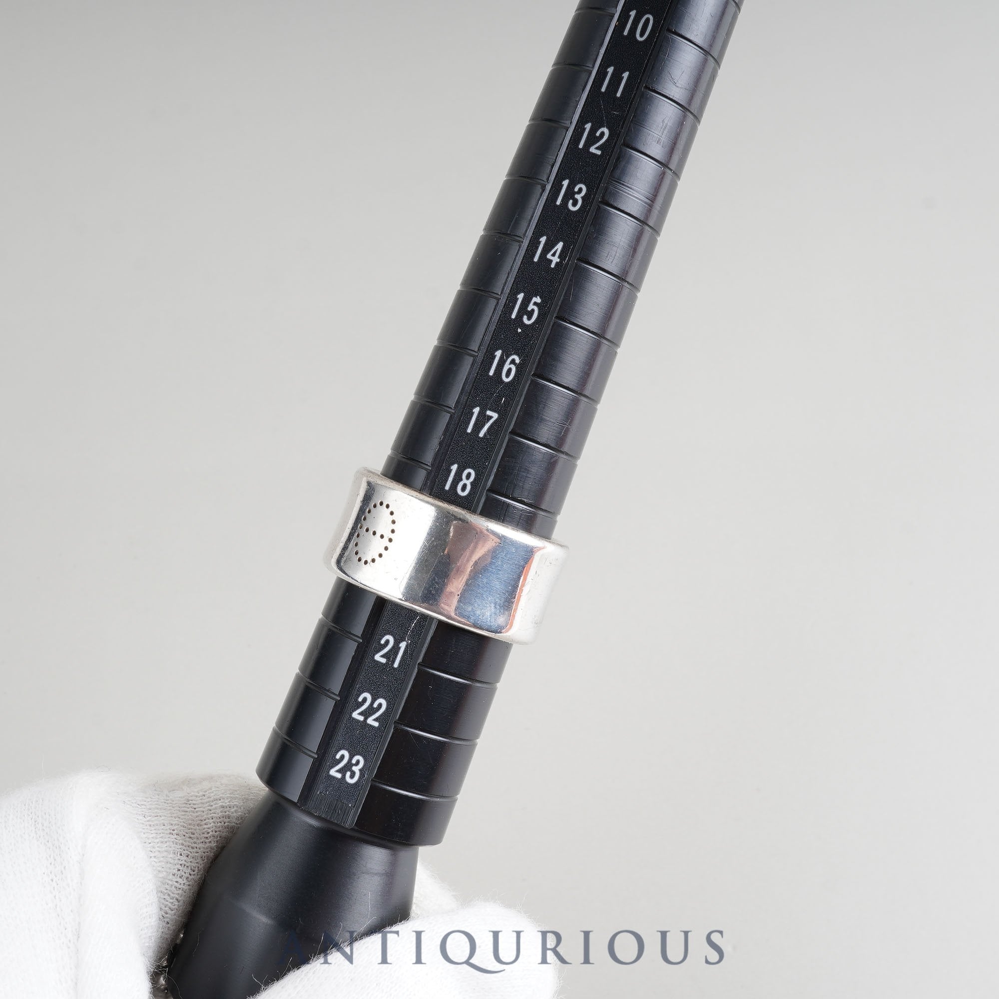 Hermes Ring Eclipse Ribbon SV925 60 Size 19.5