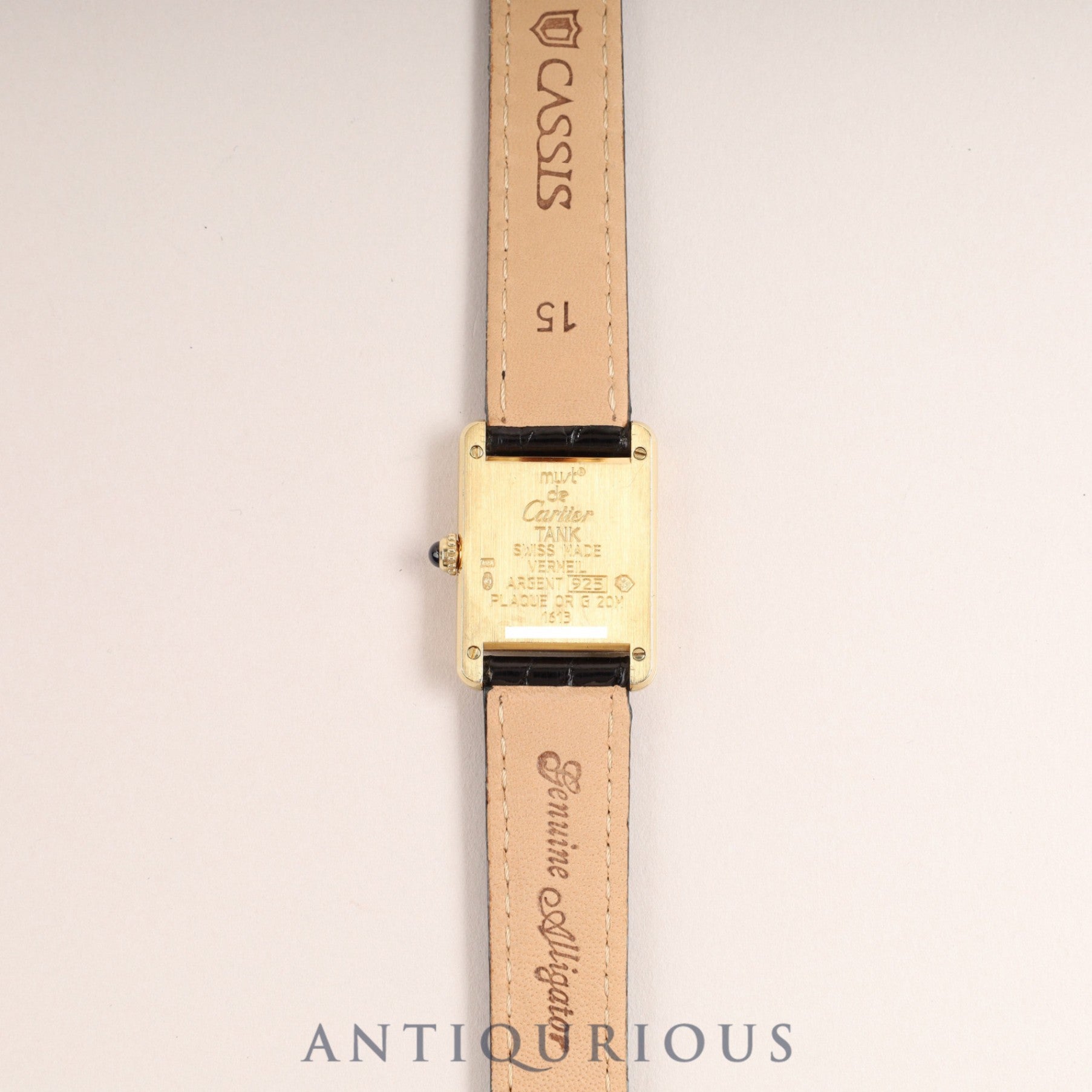 カルティエ マストタンク SM QZ アイボリーローマン文字盤 フルメンテナンス済み