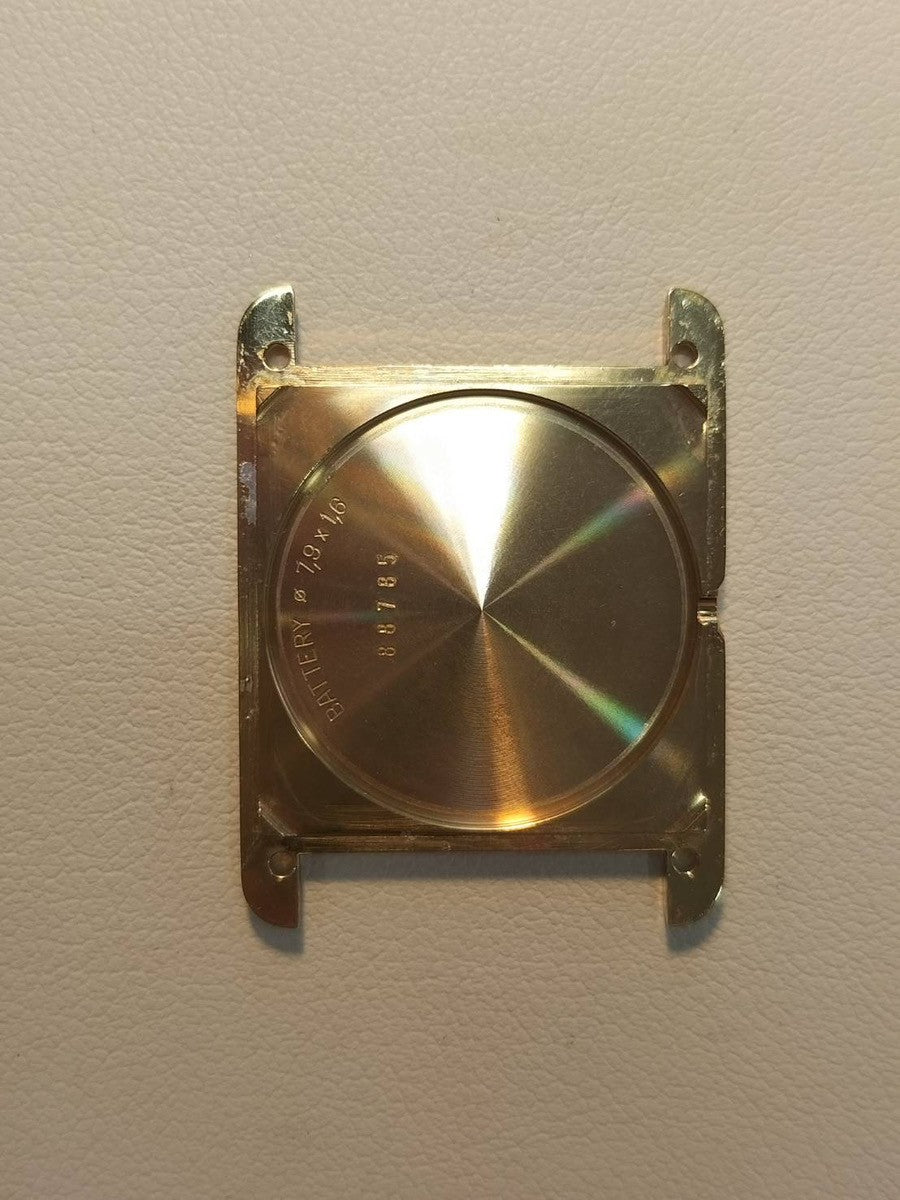 カルティエ マストタンク SM 手巻き Cal.90 SV925 革 純正尾錠(GP)アイボリーローマン文字盤 オーバーホール済み