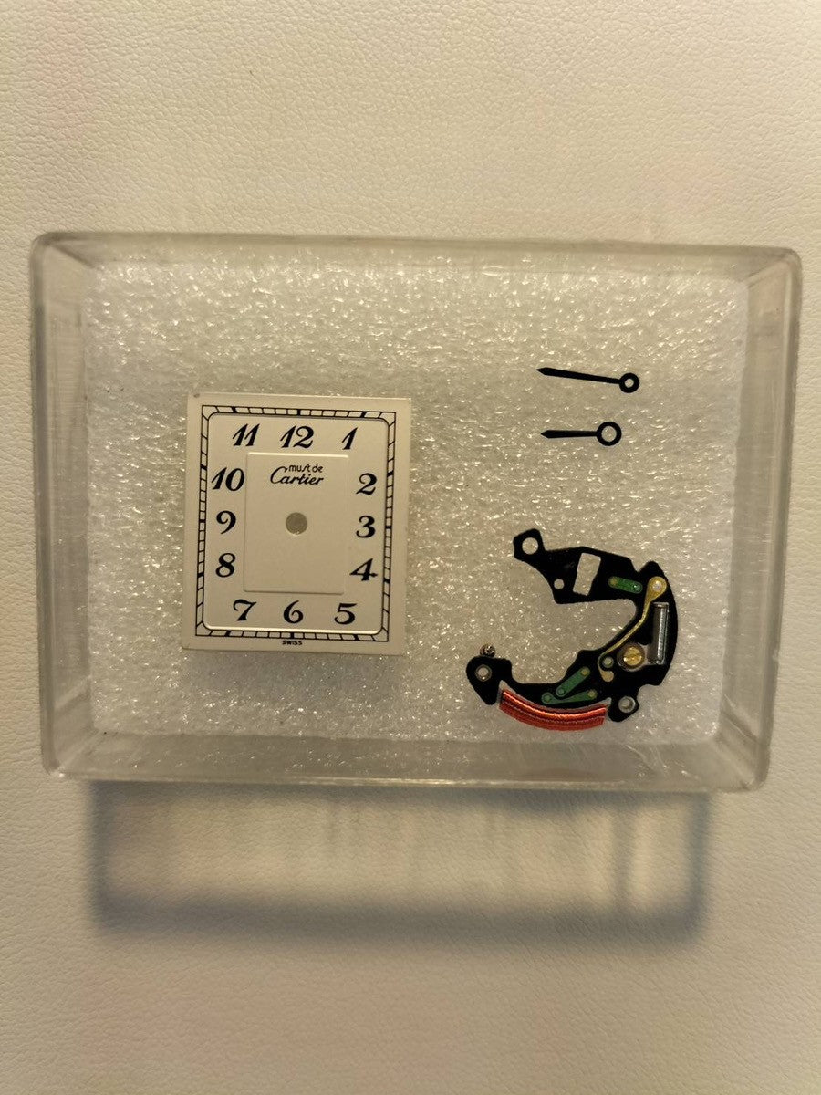カルティエ マストタンク LM 590005 クォーツ Cal.90 SV925 革 純正尾錠(GP) アラビア文字盤 オーバーホール済み 新品仕上げ済み