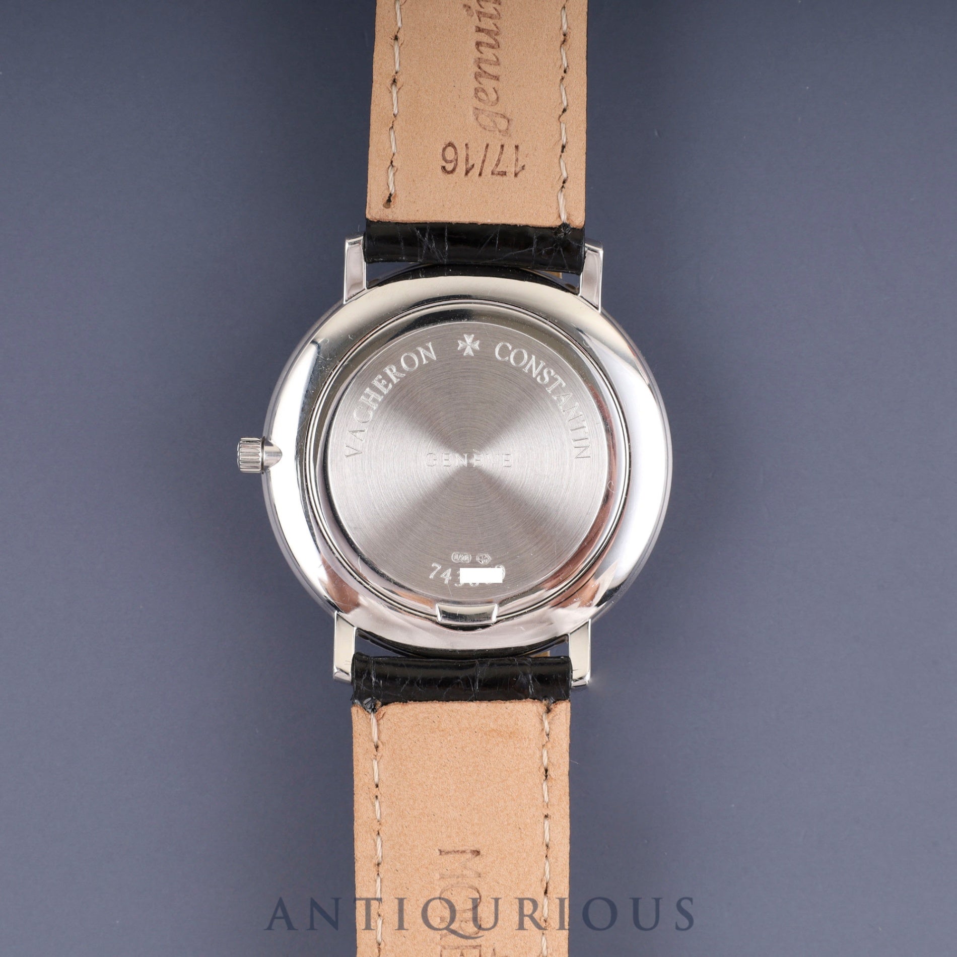 ヴァシュロン・コンスタンタン エッセンシャル 31160 / 000G 手巻き Cal.1132.2 750 革 純正尾錠(750) ホワイト文字盤 箱 ケース 冊子 保証書(2002年) オーバーホール済み