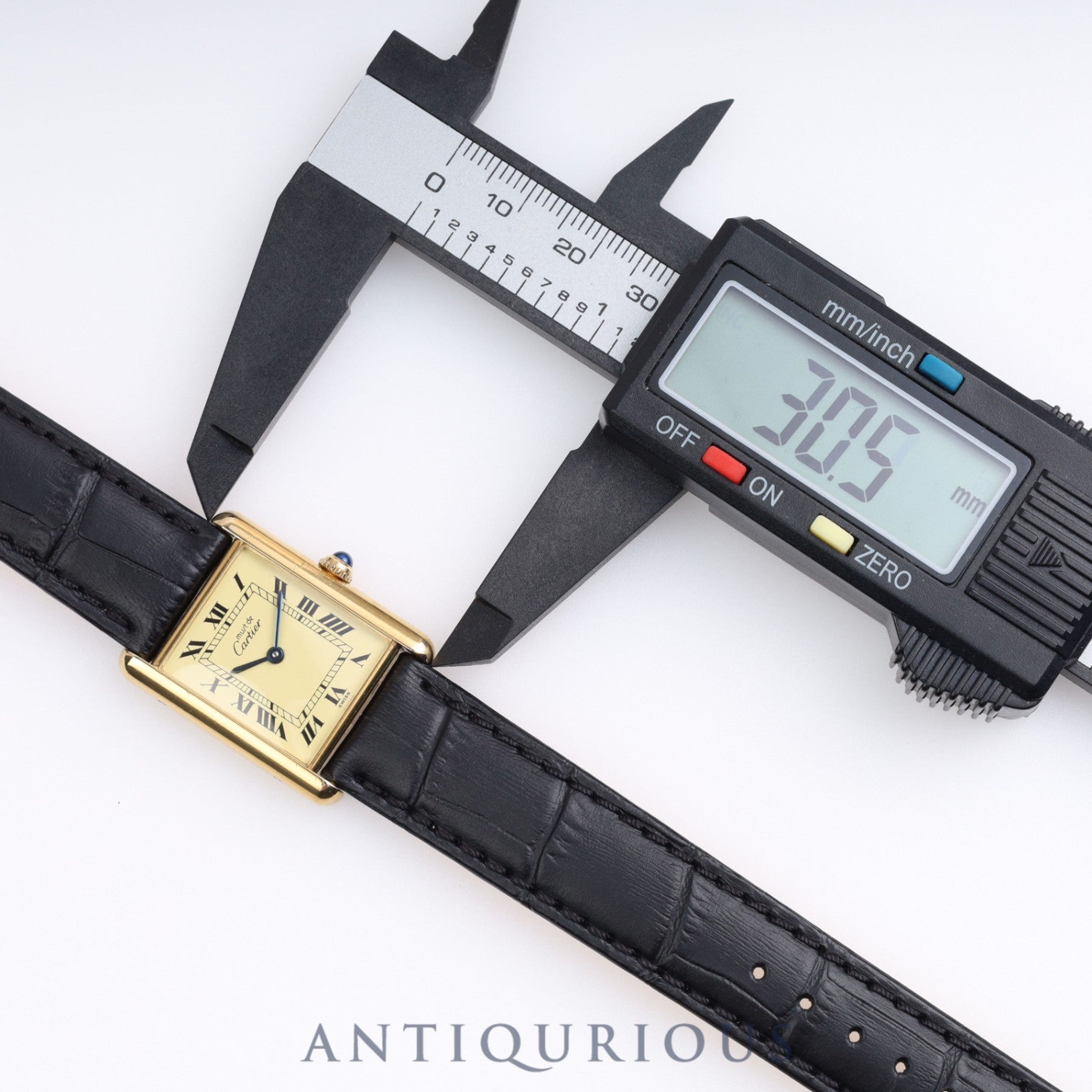 Cartier Must Tank LM QZ Ivory Roman Dial