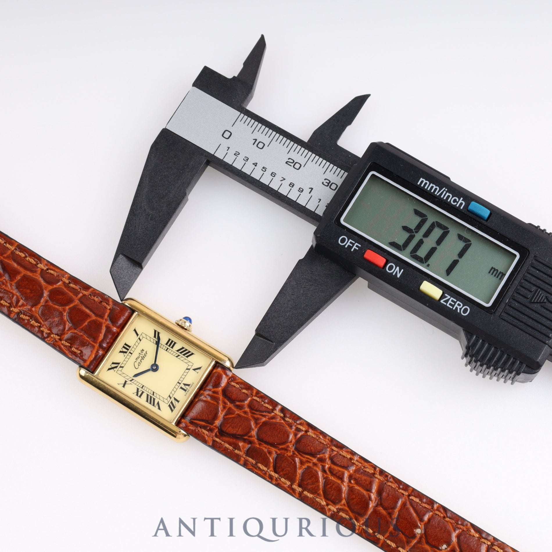 Cartier Must Tank LM QZ 6 81006 Ivory dial Box Warranty (1985) Cartier Boutique Complete Service