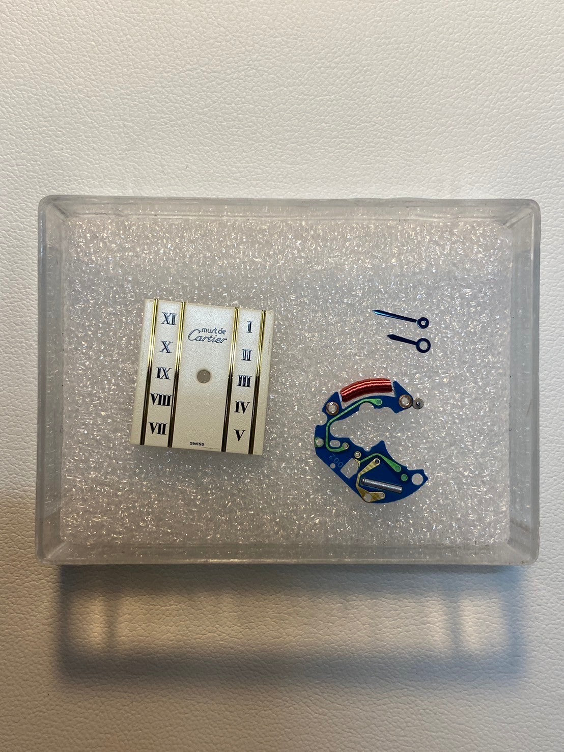 Cartier Must Tank SM 5057001 Quartz Cal.057 SV925 Leather Genuine Buckle (GP) Straight Roman Dial Overhauled