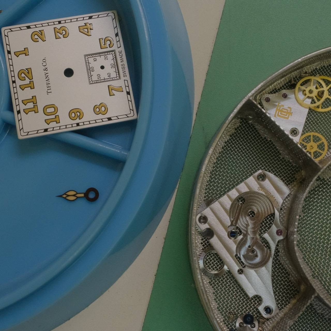 ティファニー スクエア 180TH ANNIVERSARY MODEL 限定180本 手巻き Cal.1200 YG 革 純正尾錠(750)シルバー文字盤