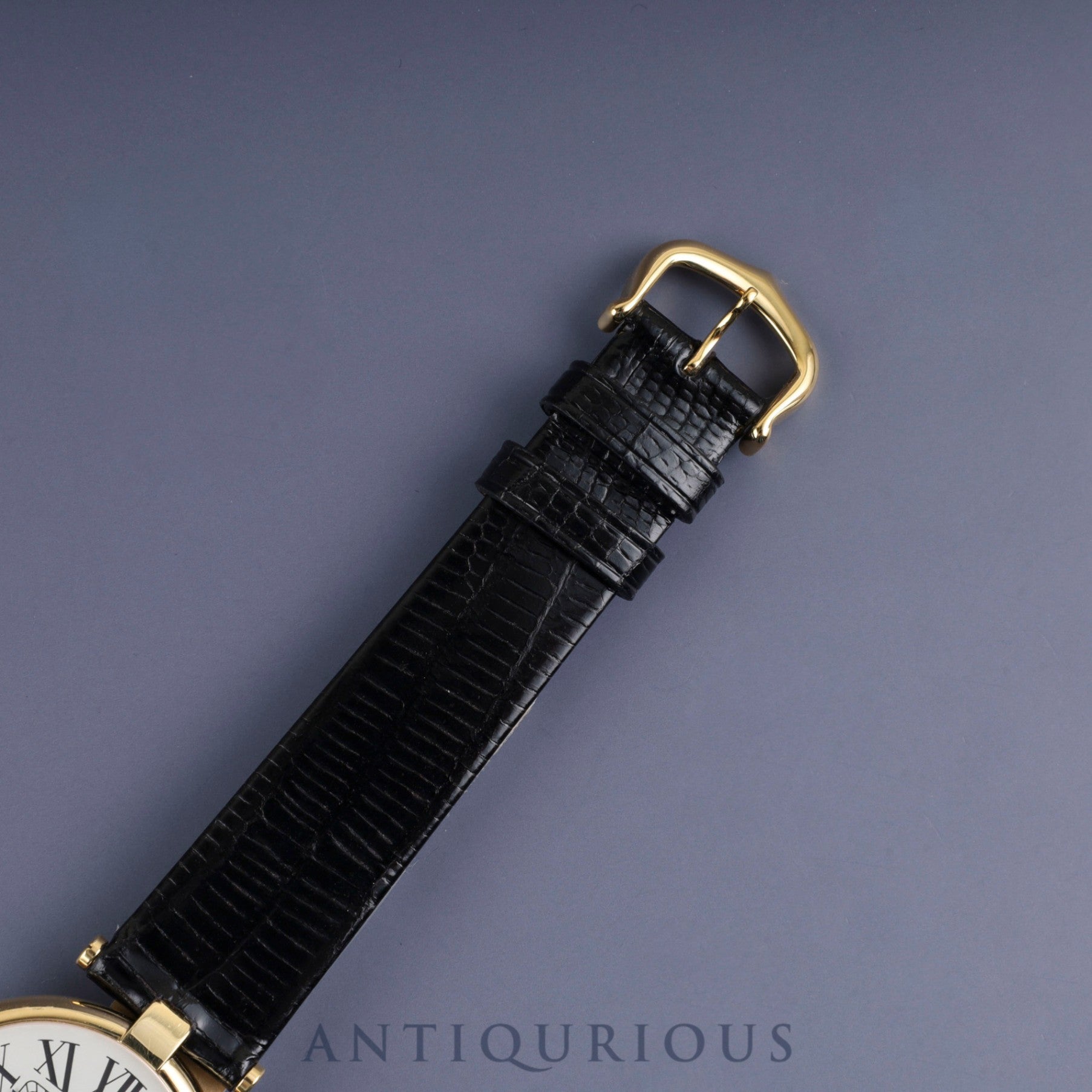 カルティエ マスト ヴァンドーム VLC LM 590003 クォーツ SV925 革 純正尾錠(GP) オパラン文字盤 カルティエブティックにてコンプリートサービス済み