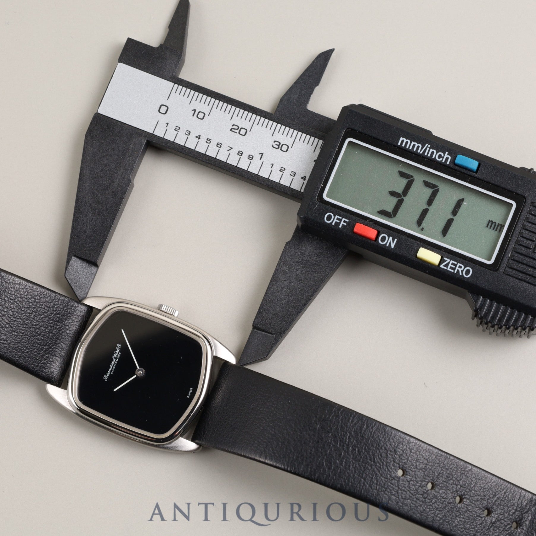 IWC ダヴィンチライン 手巻き SS 純正革ベルト 純正尾錠(SS)ブラック文字盤 オーバーホール済みアイダブリュシー