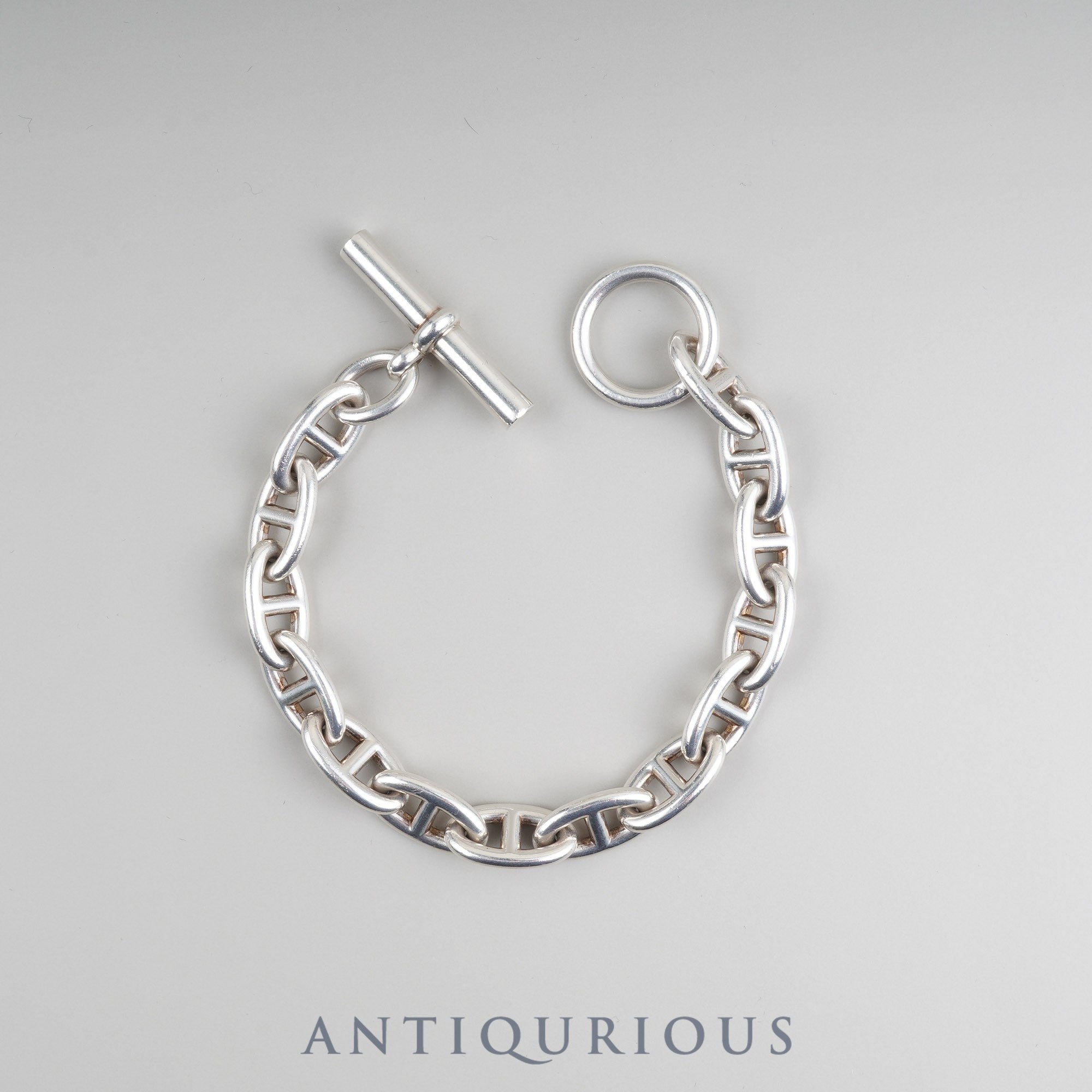 Hermes Bracelet Chaine d'Ancre GM 14 links SV925 23 years old