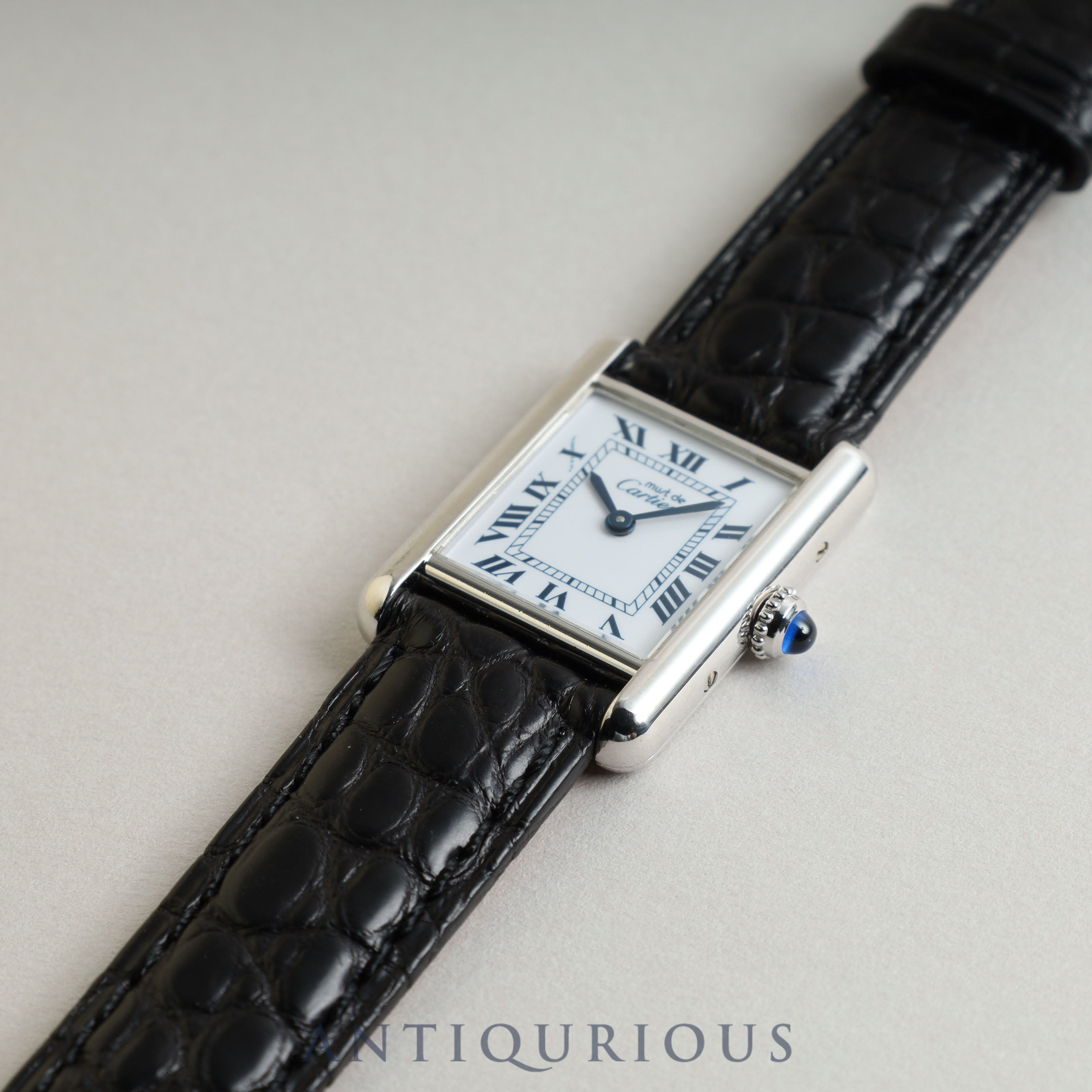 カルティエ マストタンク SM QZ ホワイトローマン文字盤