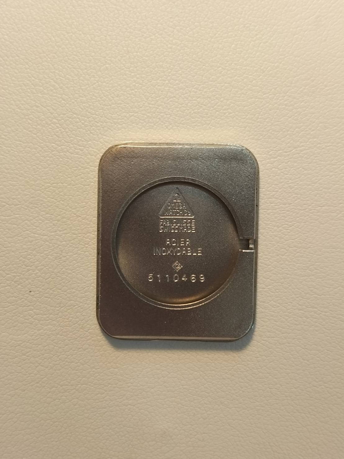 オメガ ジュネーブ 511.0469 手巻き SS 革 社外尾錠 (SS)ブラック文字盤 オーバーホール済み