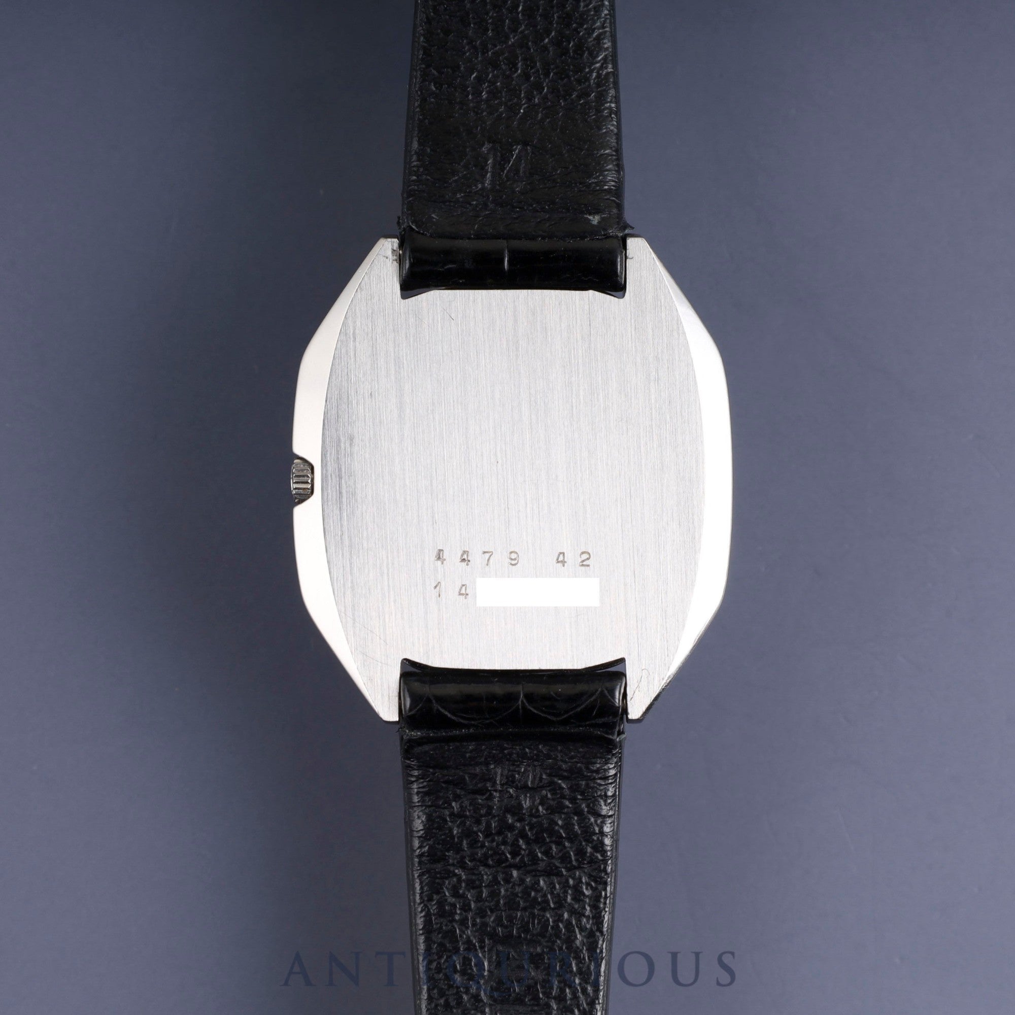 Jaeger-LeCoultre Octagonal Case 4479 42 Manual Winding Cal.861 SS Leather Genuine Buckle (SS) White Roman Dial Warranty (Unsigned) Overhauled