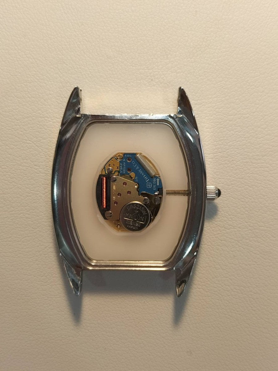 ティファニー クラシックトノー スモールセコンド 515.1018 クォーツ Cal.980-163 SS 革 純正尾錠(SS) ホワイトアラビア文字盤 オーバーホール済み