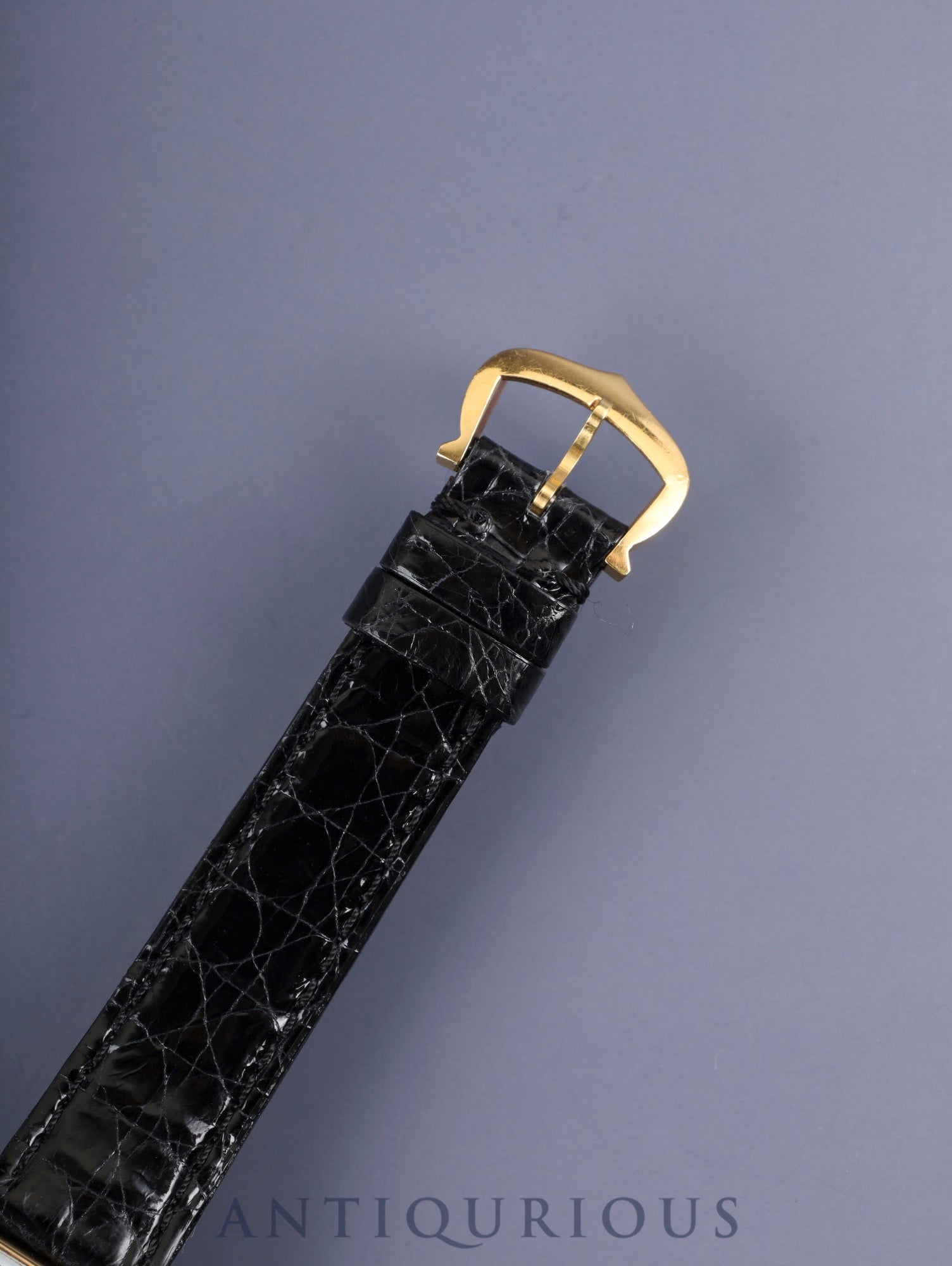 カルティエ トーチュ LM 10712 手巻き Cal.7001(プゾー)750YG 革 純正尾錠(750YG)ホワイトローマン文字盤(PARIS表記) 純正革ベルト オーバーホール済み