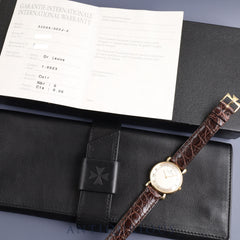 ヴァシュロン・コンスタンタン ヒストリカル 33084/000J-2 手巻き Cal.1003/2  YG 革 純正尾錠(YG)ゴールド文字盤 箱 ケース 保証書(年代未記載)オーバーホール済み