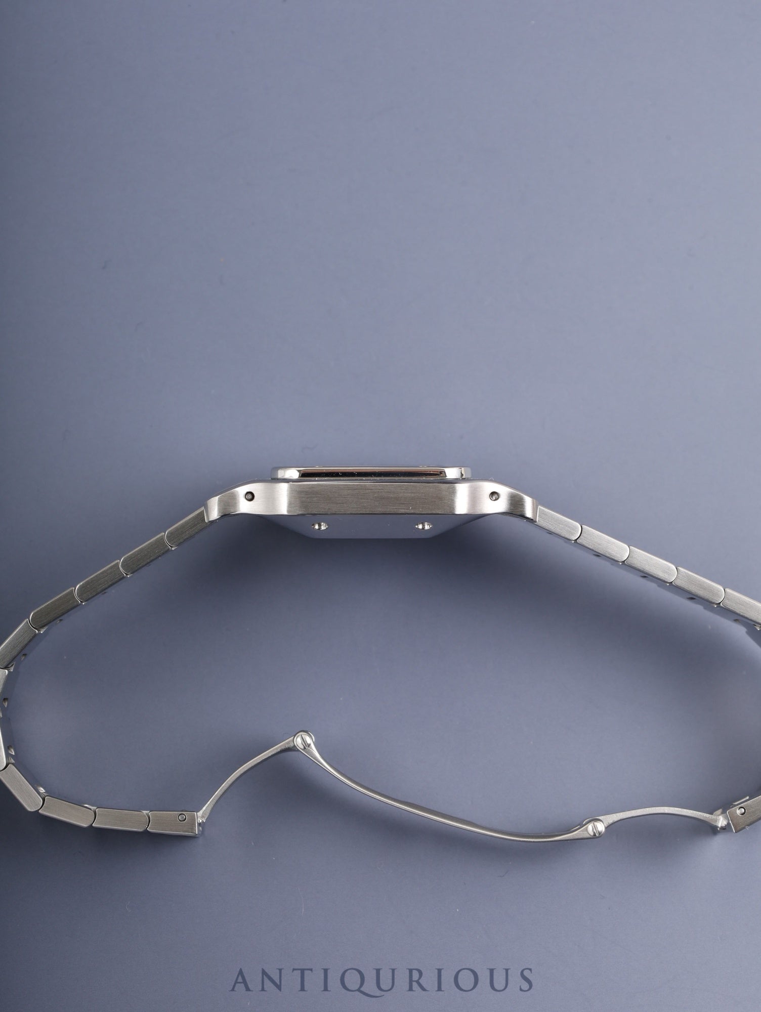 Cartier Santos Galbee LM 9172960 Automatic Caliber 2671 Stainless Steel Ivory Roman Dial Box Booklet Overhauled