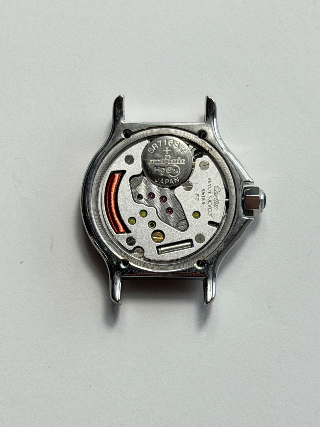 カルティエ サントス オクタゴン SM W2001683 / 187903 クォーツ Cal.87 SS/YG SS/YG アイボリーローマン文字盤(SWISS表記) 箱 冊子 保証書(無記載)オーバーホール済み