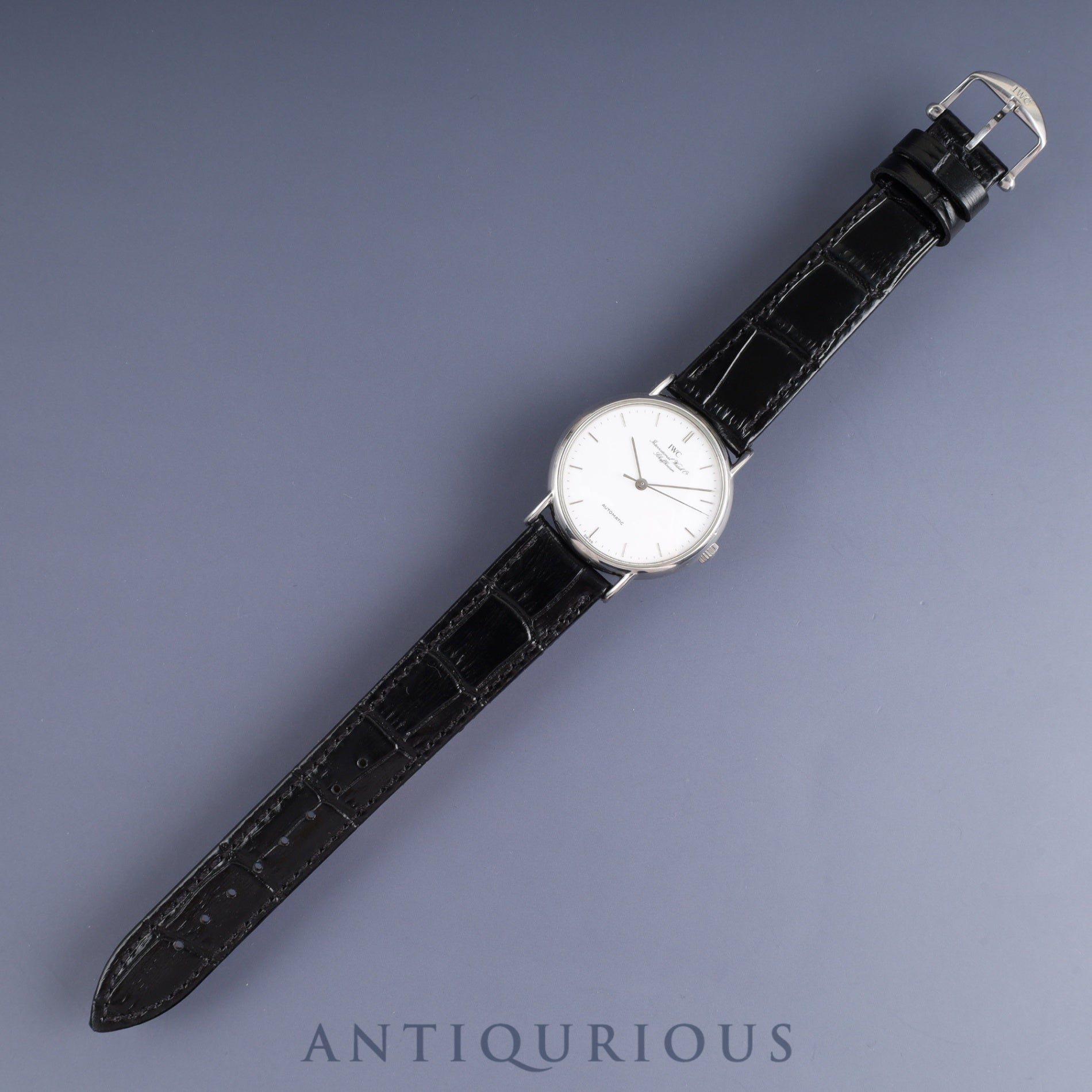 アイダブリュシー ポートフィノ 3513 1 自動巻き Cal.37521 SS 革 純正尾錠(SS) ホワイト文字盤 オーバーホール済み IWC