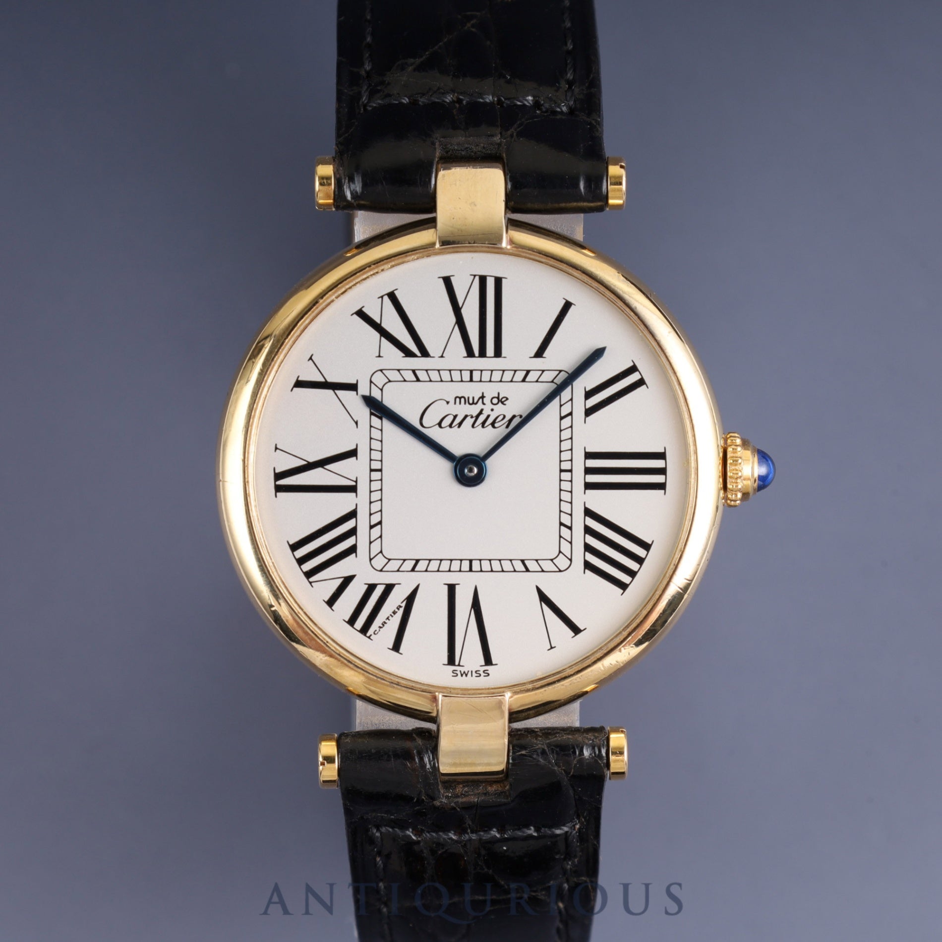 Cartier Must Vendome 590003 / W1005454 Quartz Cal.690 SV925 Genuine leather strap Genuine D buckle (GP) Opalan dial Overhauled