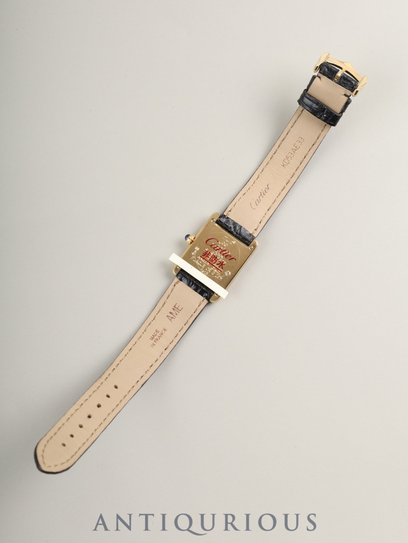 カルティエ マストタンク SM 1613 クォーツ Cal.- SV925 純正革ベルト 純正尾錠(GP) アイボリーローマン文字盤(SWISS MADE表記)1996年頃~1998年頃 カルティエブティックにてコンプリートサービス済み