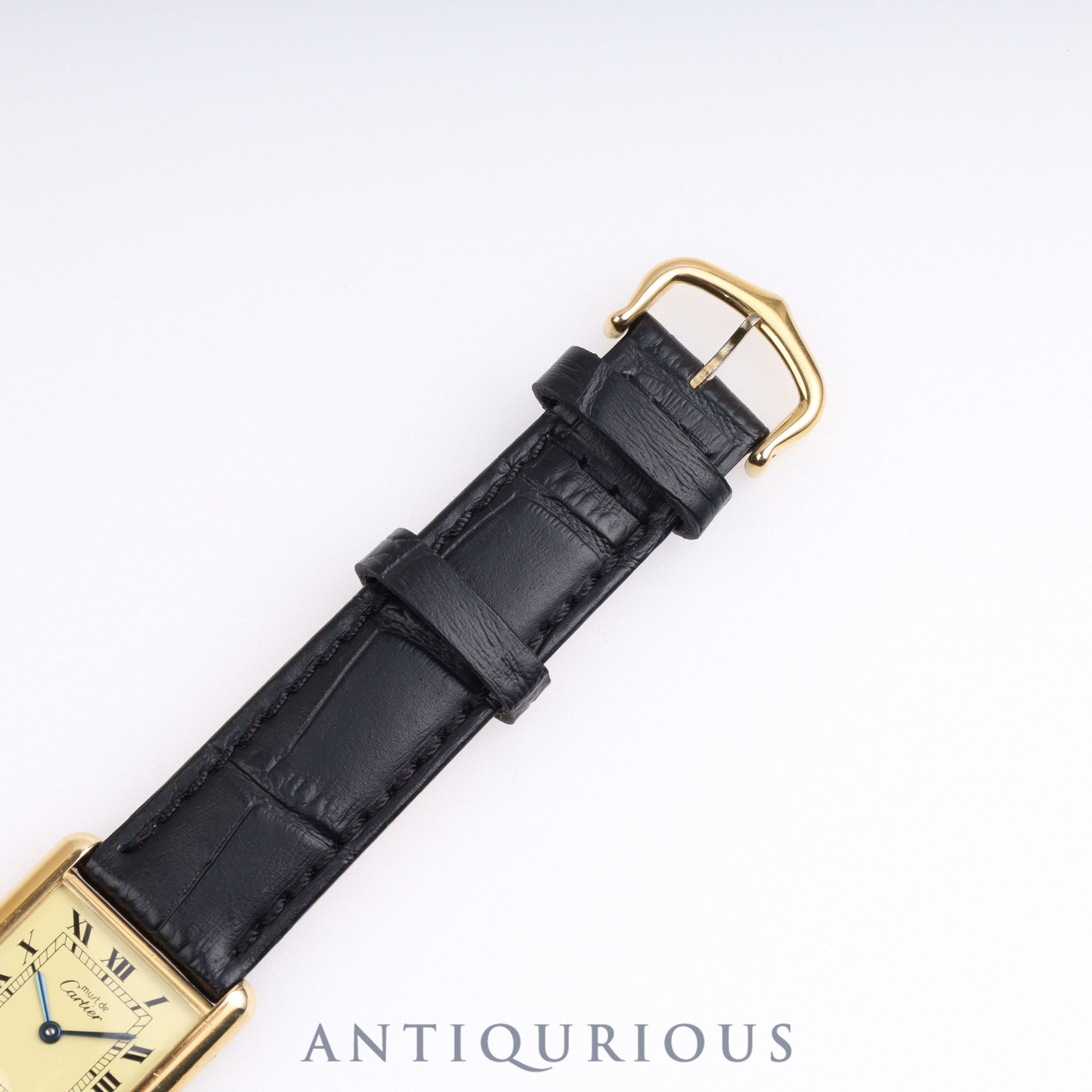 Cartier Must Tank LM QZ Ivory Roman Dial