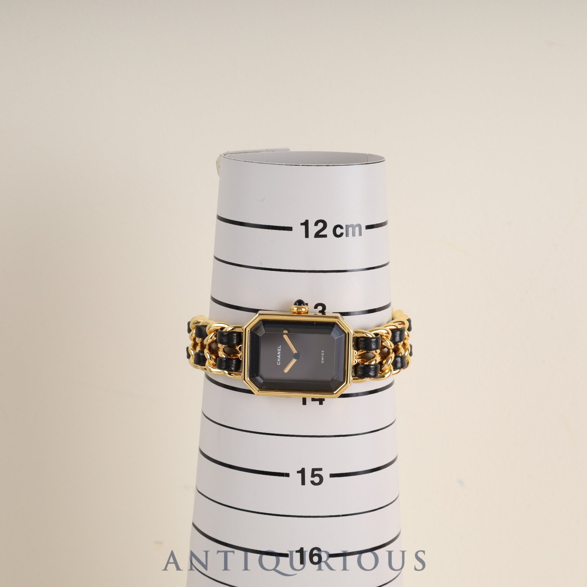 Chanel Premiere S H0001 Quartz Cal.976.001 GP GP/Leather Black Dial Overhauled