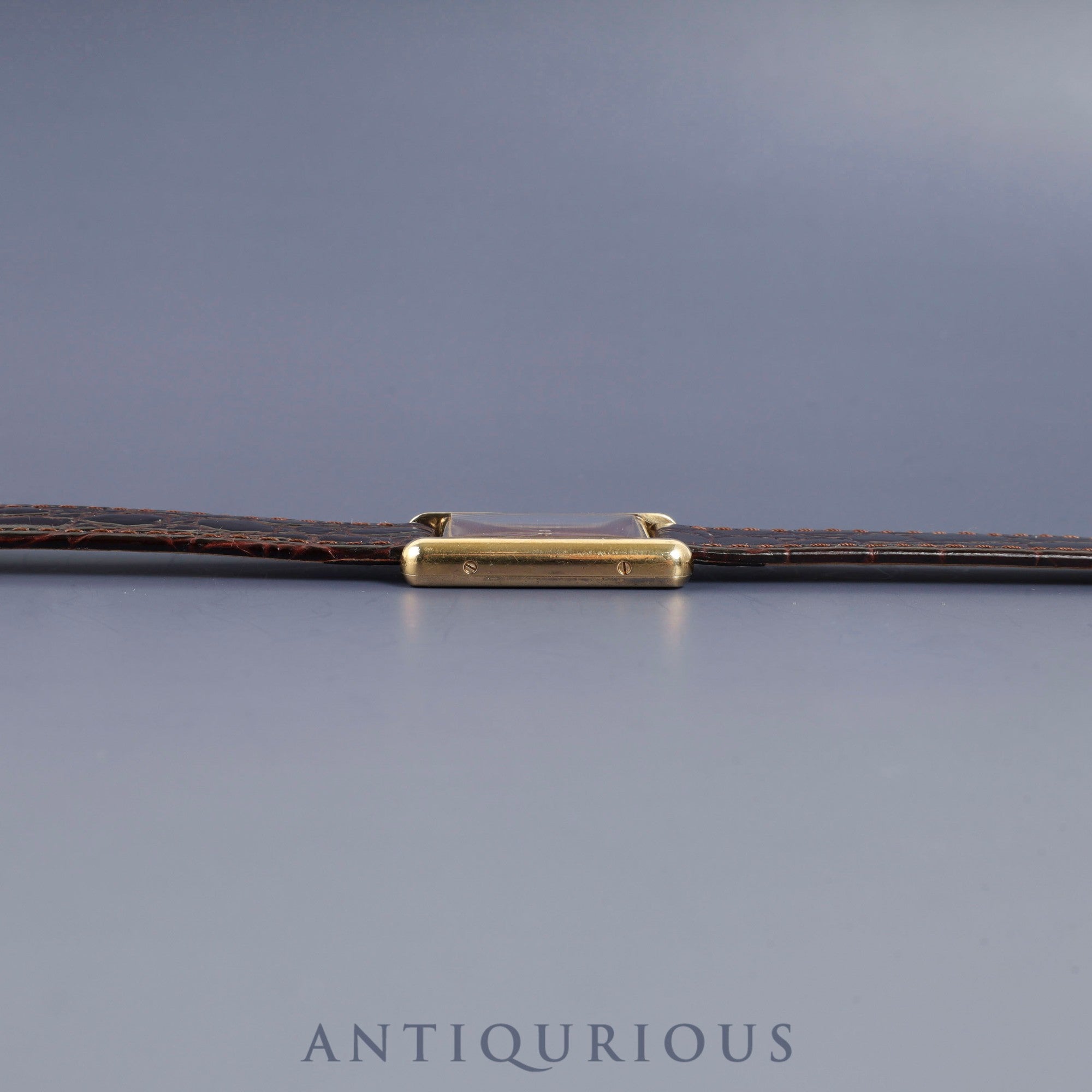 カルティエ マストタンク LM 6 81006 クォーツ SV925 革 純正尾錠(GP)ガーネットダイヤル ボルドー文字盤 カルティエブティックにてコンプリートサービス(フルメンテナンス)済み