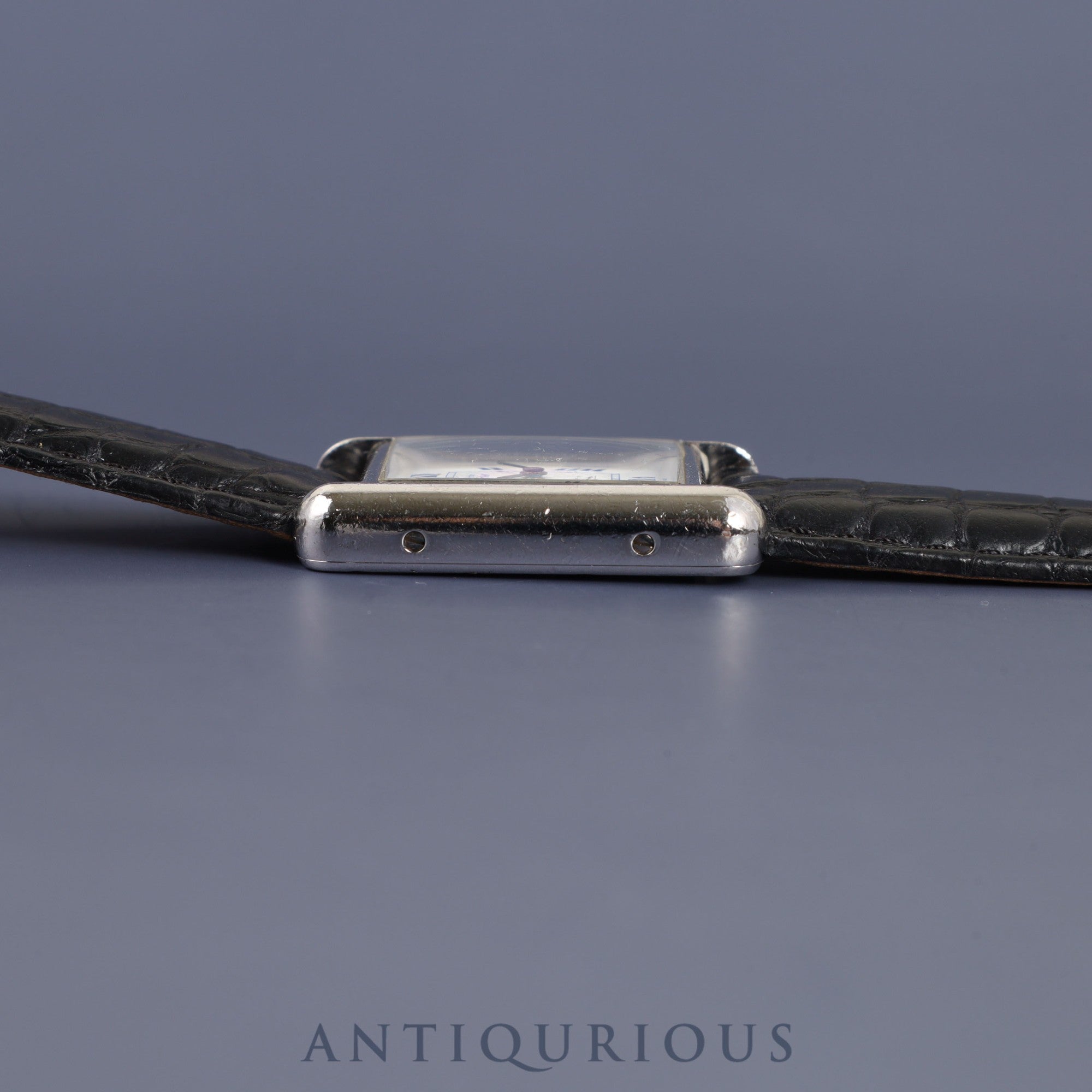 カルティエ マストタンク MM W1014054 / 2416 クォーツ Cal.057 SV925 革 純正Dバックル(SS) 飛びローマン文字盤 オーバーホール済み