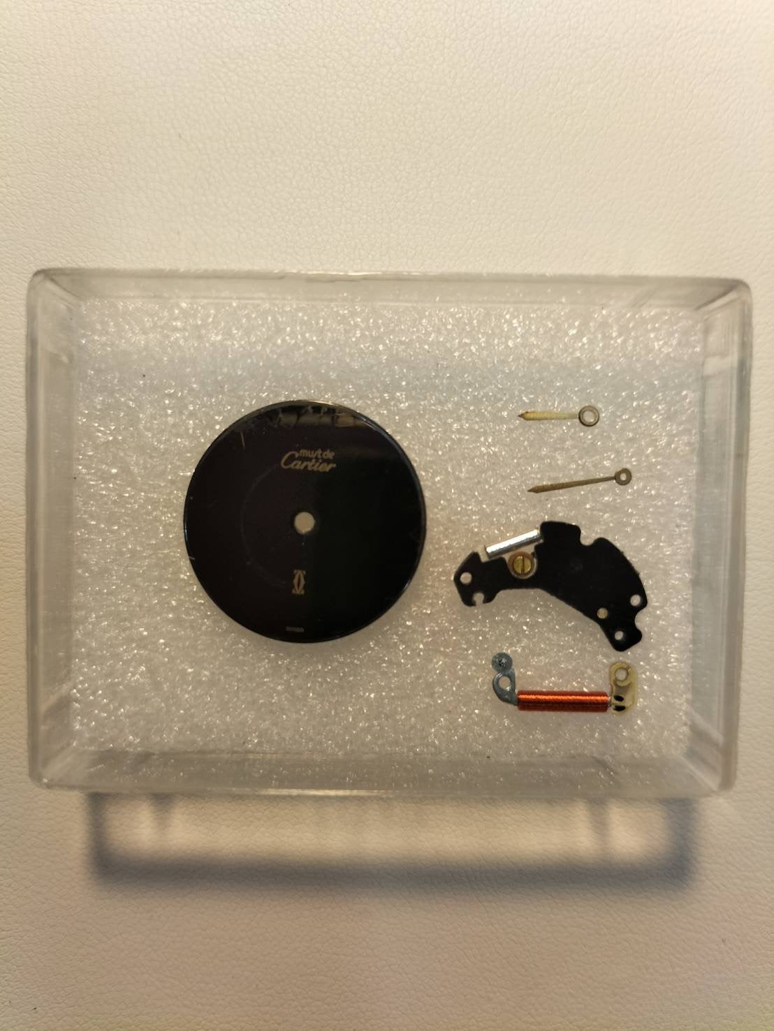 カルティエ マスト ヴァンドーム VLC SM クォーツ Cal.81 SV925 革 純正尾錠(GP) オニキス文字盤 オーバーホール済み