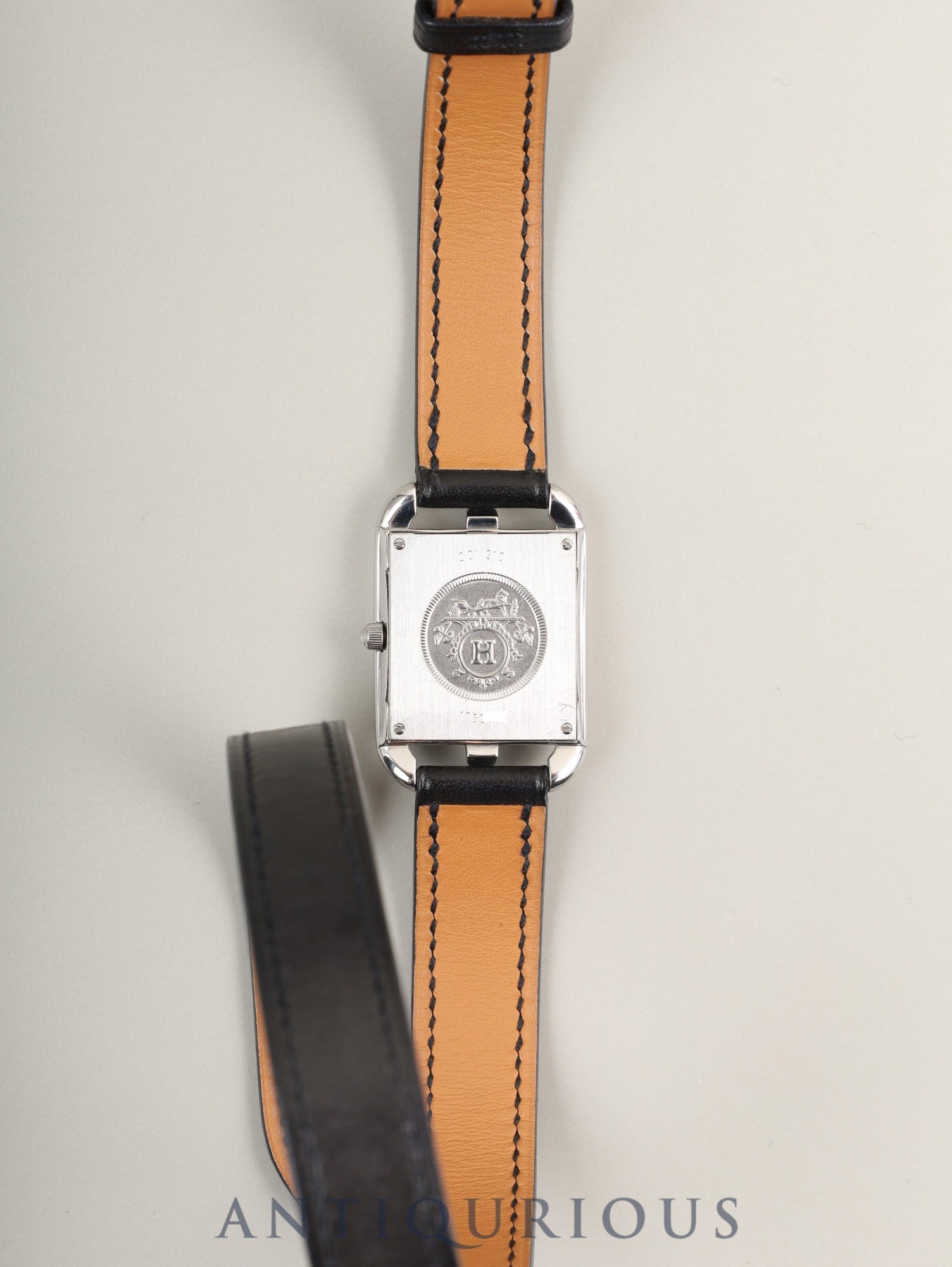 エルメス ケープコッド CC1.210 クォーツ Cal.976.001 SS 純正革ベルト(□D刻印:2000年)純正尾錠(SS)グレーアラビア文字盤 箱 保証書 オーバーホール済み