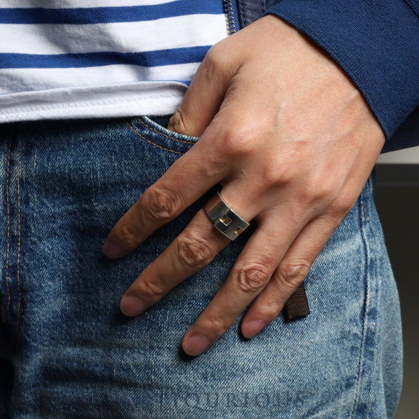 エルメス リング ヘラクレス スターリングシルバー #57 箱