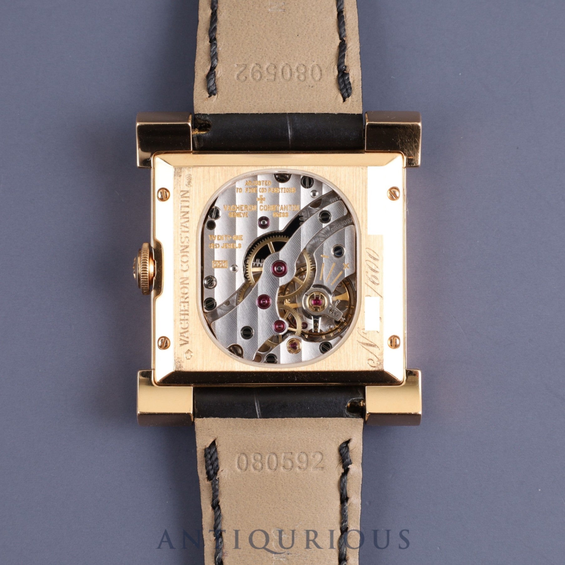 Vacheron Constantin Cale Historiques 91030 / 000R Manual winding Cal.1017 750PG Genuine leather strap Genuine buckle (750PG) Ivory dial 31 x 35mm Box, case, warranty card (2003) Limited to 600 pieces Overhauled