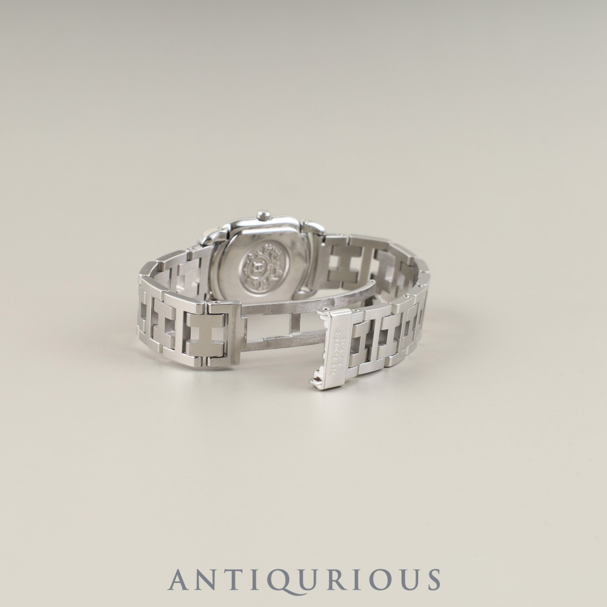 エルメス ラリー RA1.210 クォーツ Cal.976.001 SS SS グレー文字盤 オーバーホール済み