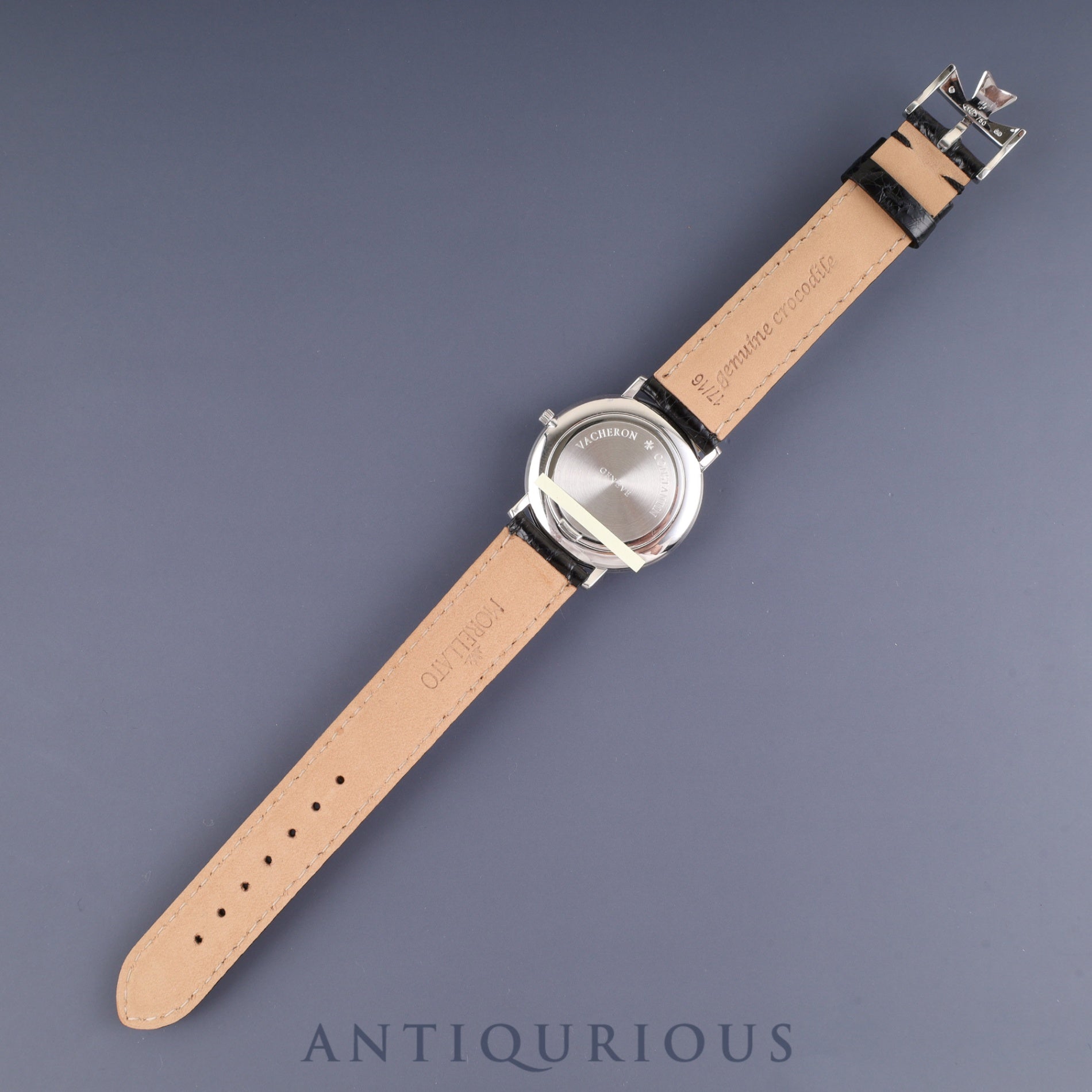 ヴァシュロン・コンスタンタン エッセンシャル 31160 / 000G 手巻き Cal.1132.2 750WG 革 純正尾錠(750WG) ホワイト文字盤 箱 ケース 冊子 保証書(2002年) オーバーホール済み