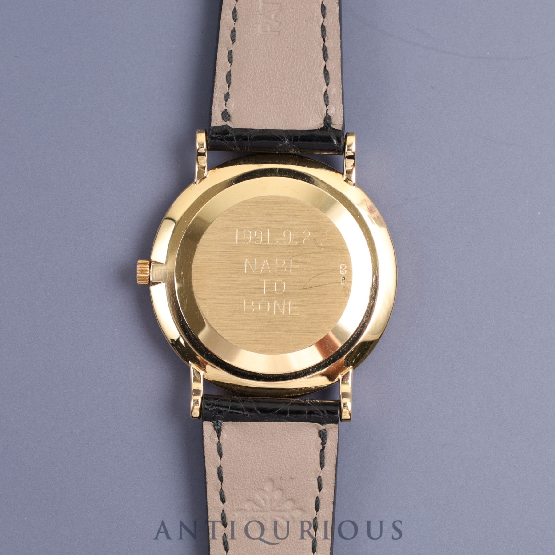 Patek Philippe Calatrava 3919J Manual winding Cal.215 YG Genuine leather strap Genuine buckle (750) Silver dial Paper box
