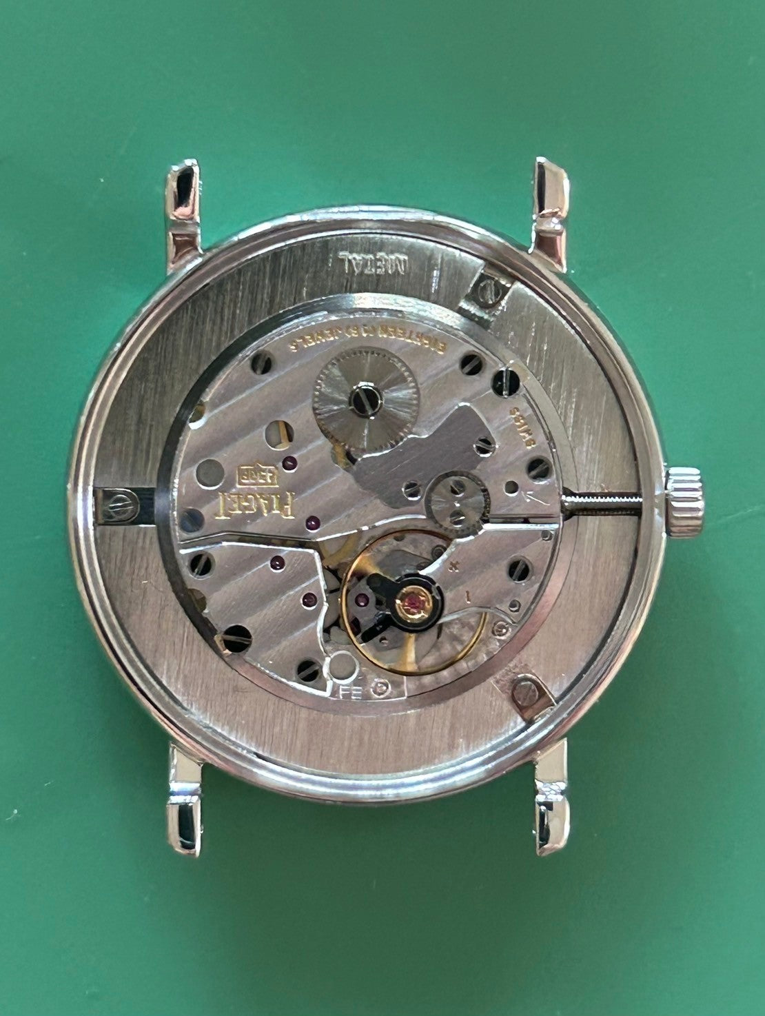 Piaget Tradition La Côte aux Fées 90035 Manual Winding Caliber 430P 750 Leather Watch with Genuine Buckle (750) Silver Dial Overhauled