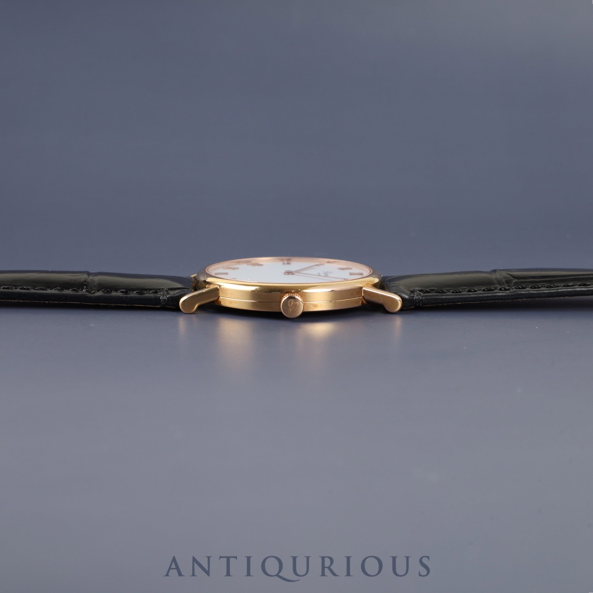 ショパール クラシック 163154/987 手巻き Au750 革 純正尾錠(GP) ホワイト文字盤 箱 冊子 保証書(2012年)オーバーホール済み