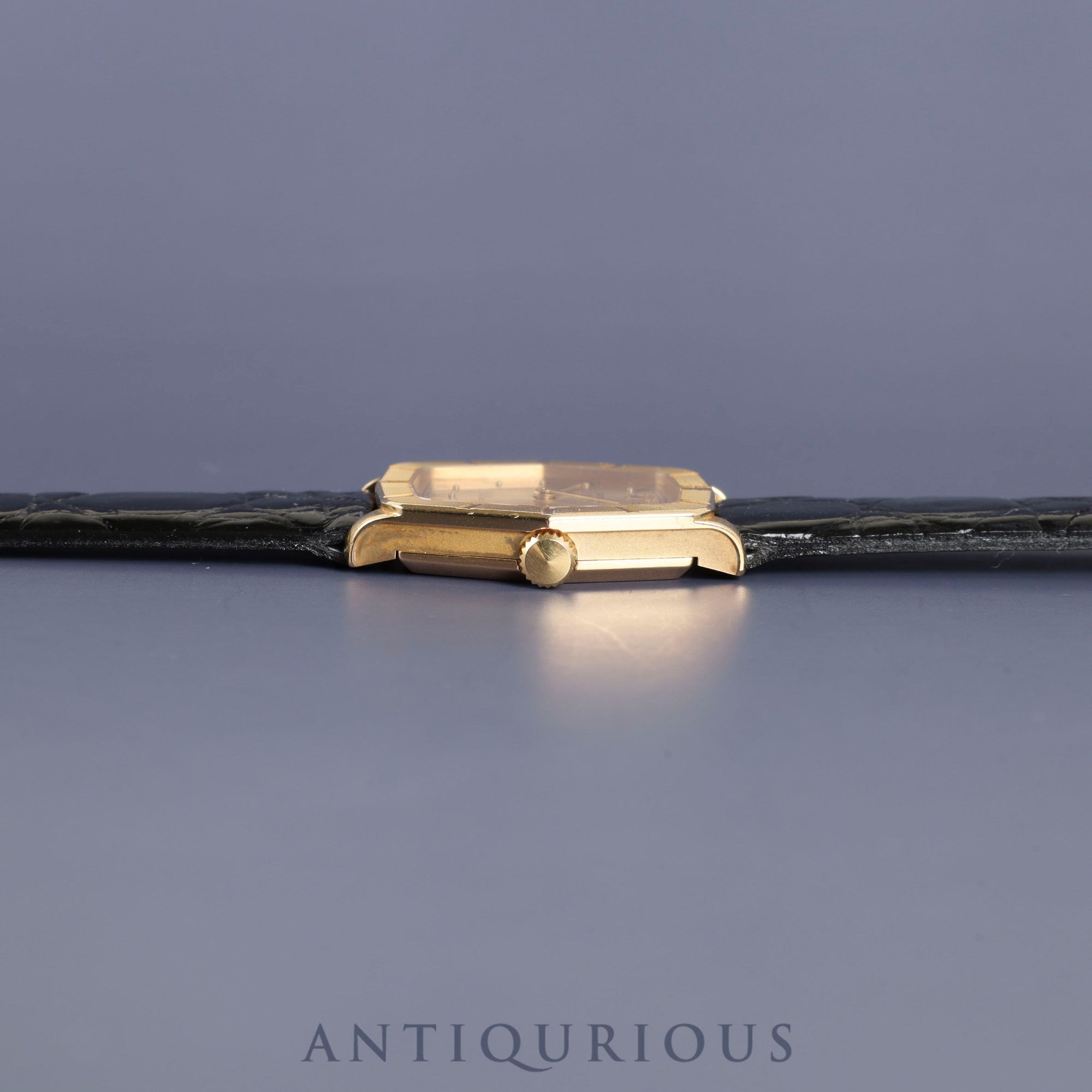 ロレックス チェリーニ 4160 手巻き Cal.1601 18K 革 純正尾錠(GP)シャンパンローマン文字盤 69番(1981年)オーバーホール済み